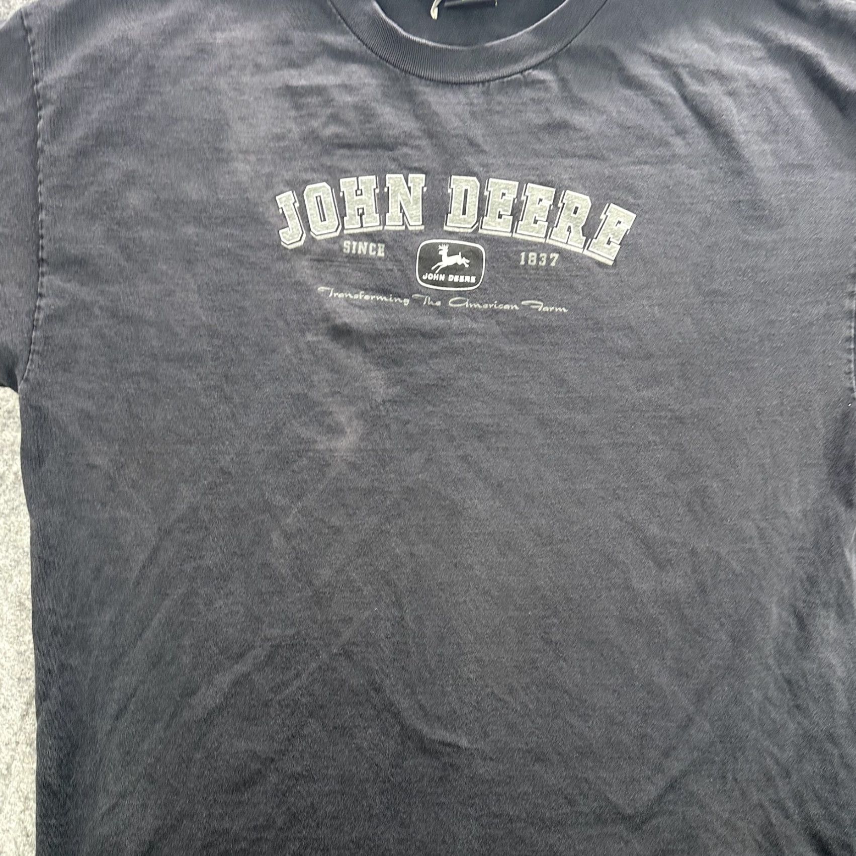 John Deere John Deere Shirt Mens Extra Large Black Graphic Tee Tractor Logo Farming Classic Size US L / EU 52-54 / 3 - 3 Thumbnail