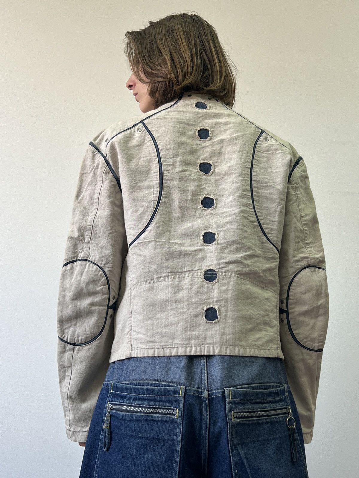 Emporio Armani Archive 2 sides Armani Jeans Vintage Hemp Denim Jacket Size US L / EU 52-54 / 3 - 2 Thumbnail