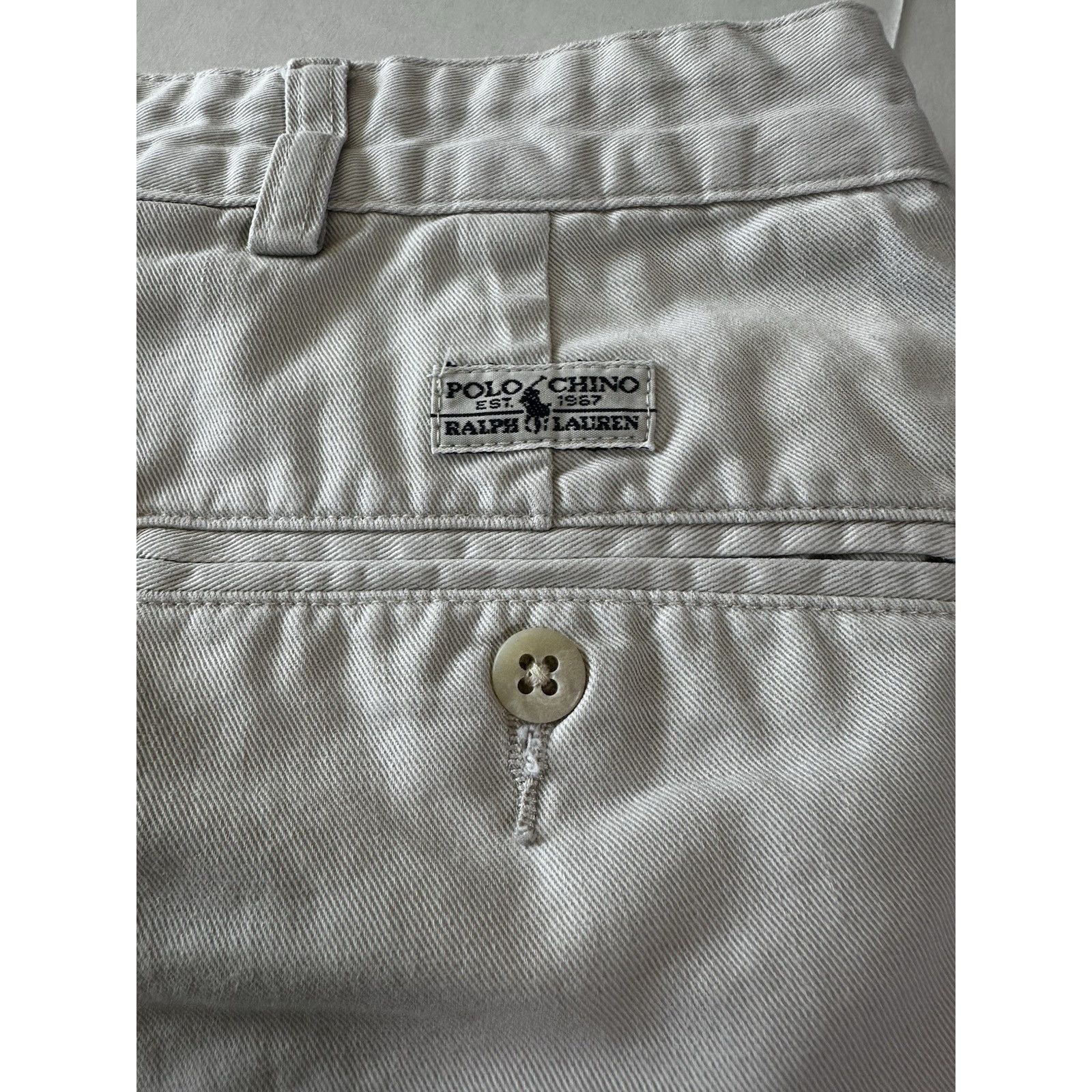 Polo Ralph Lauren Polo Ralph Lauren Classic Chino Tyler Shorts Cream Sz 42 Size US 42 / EU 58 - 13 Thumbnail