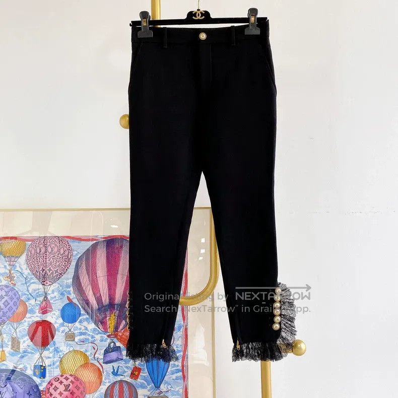 Gucci Gucci Black casual pants Size 24" / US 00 / IT 34 - 1 Thumbnail