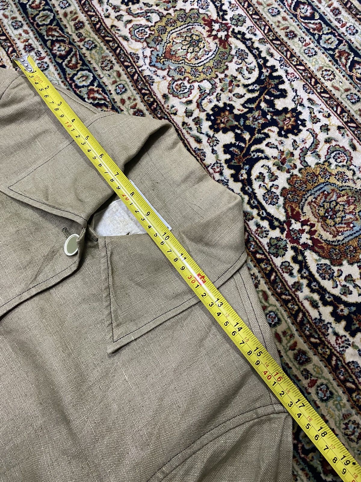 Saint Laurent Paris × Vintage × Yves Saint Laurent Vintage Saint lauren Rive Gauche by Hedi Slimane Linen Shirt Size US M / EU 48-50 / 2 - 8 Thumbnail