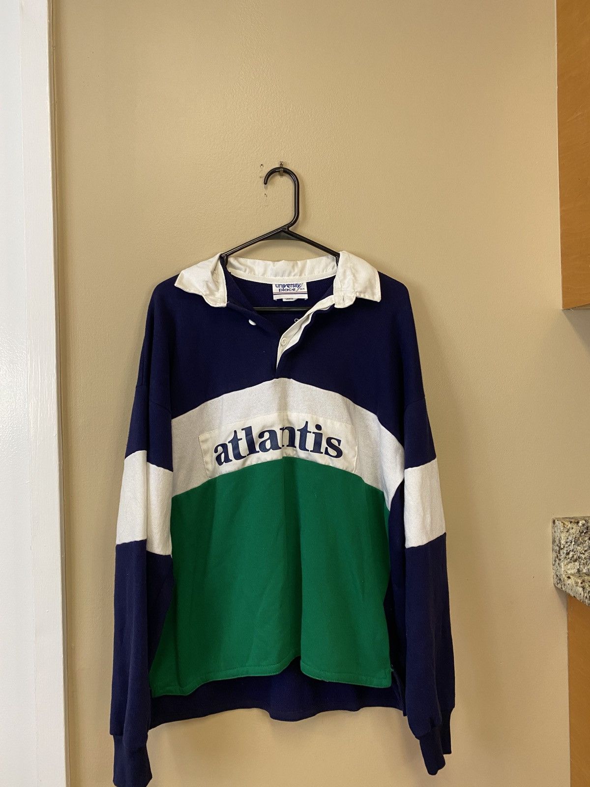 Vintage University Place Atlantis Pullover Polo Size US L / EU 52-54 / 3 - 1 Thumbnail