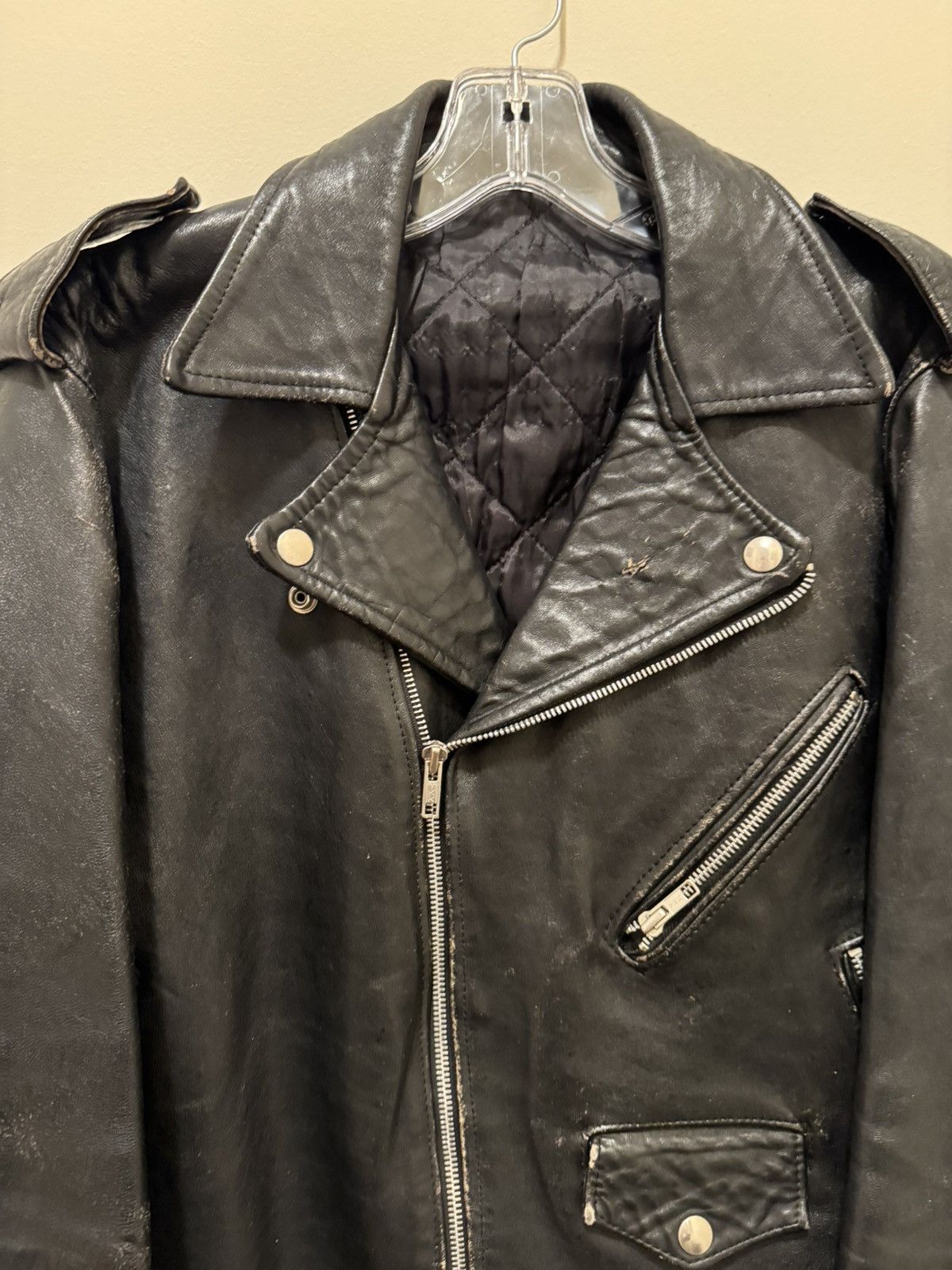 Vintage Leather Biker Jacket Size US M / EU 48-50 / 2 - 4 Thumbnail