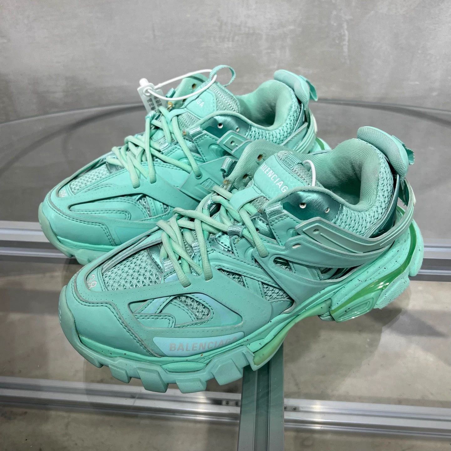 Balenciaga Balenciaga Track Mint Green EU38 Sneakers Size US 8 / IT 38 - 2 Thumbnail