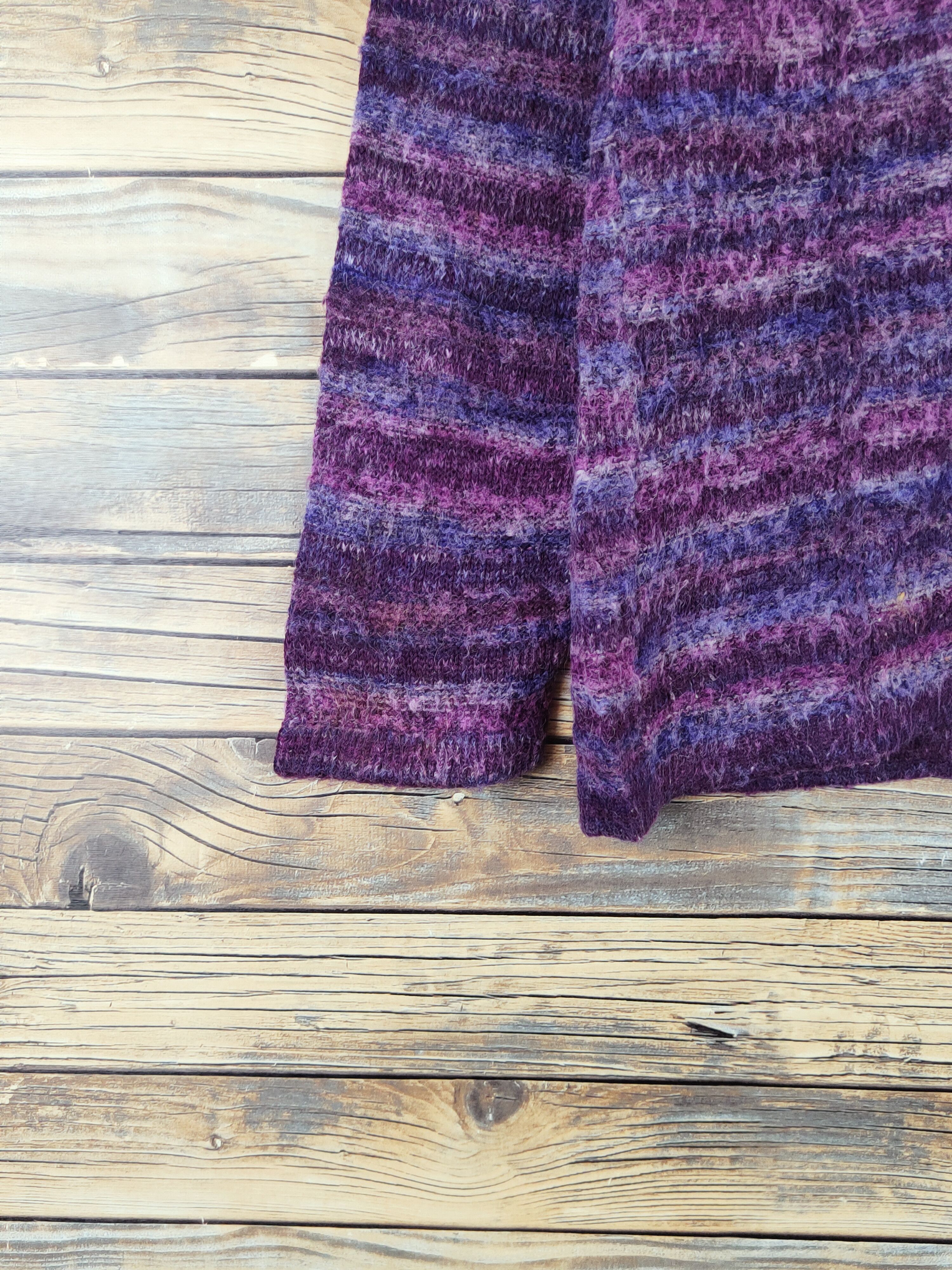Japanese Brand Japanese Brand Dark Purple Knitwear Cardigan #W993 Size M / US 6-8 / IT 42-44 - 4 Thumbnail