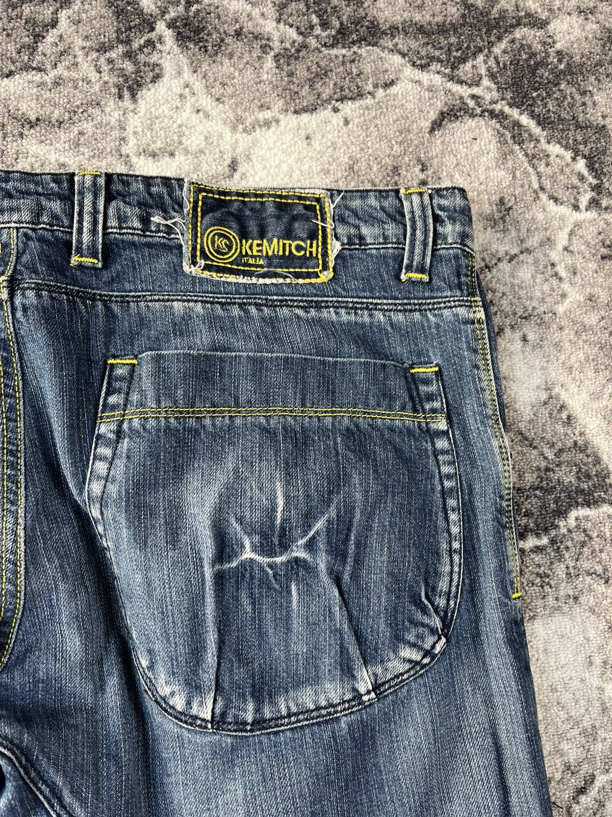 Other Kemitch Distressed Slim Biker Jeans Y2K Italy Size US 37 - 13 Thumbnail