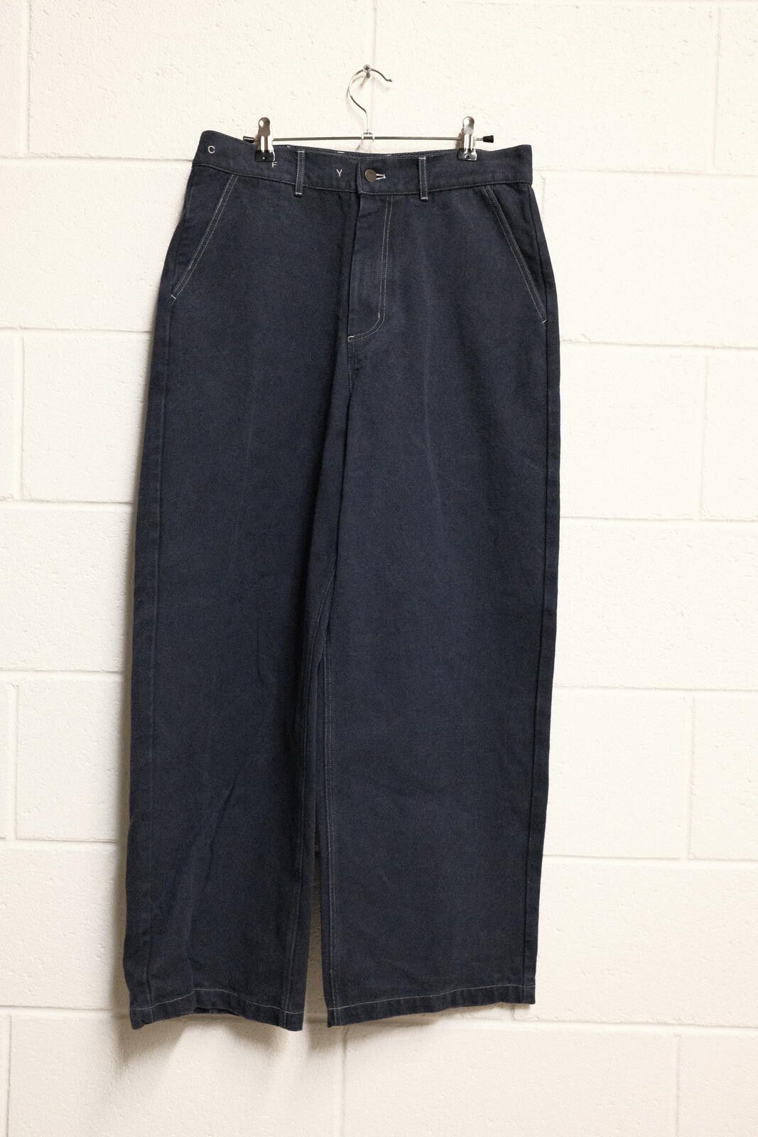 Other Candice Navy Blue Wide Leg Pants Size 30" / US 8 / IT 44 - 1 Thumbnail