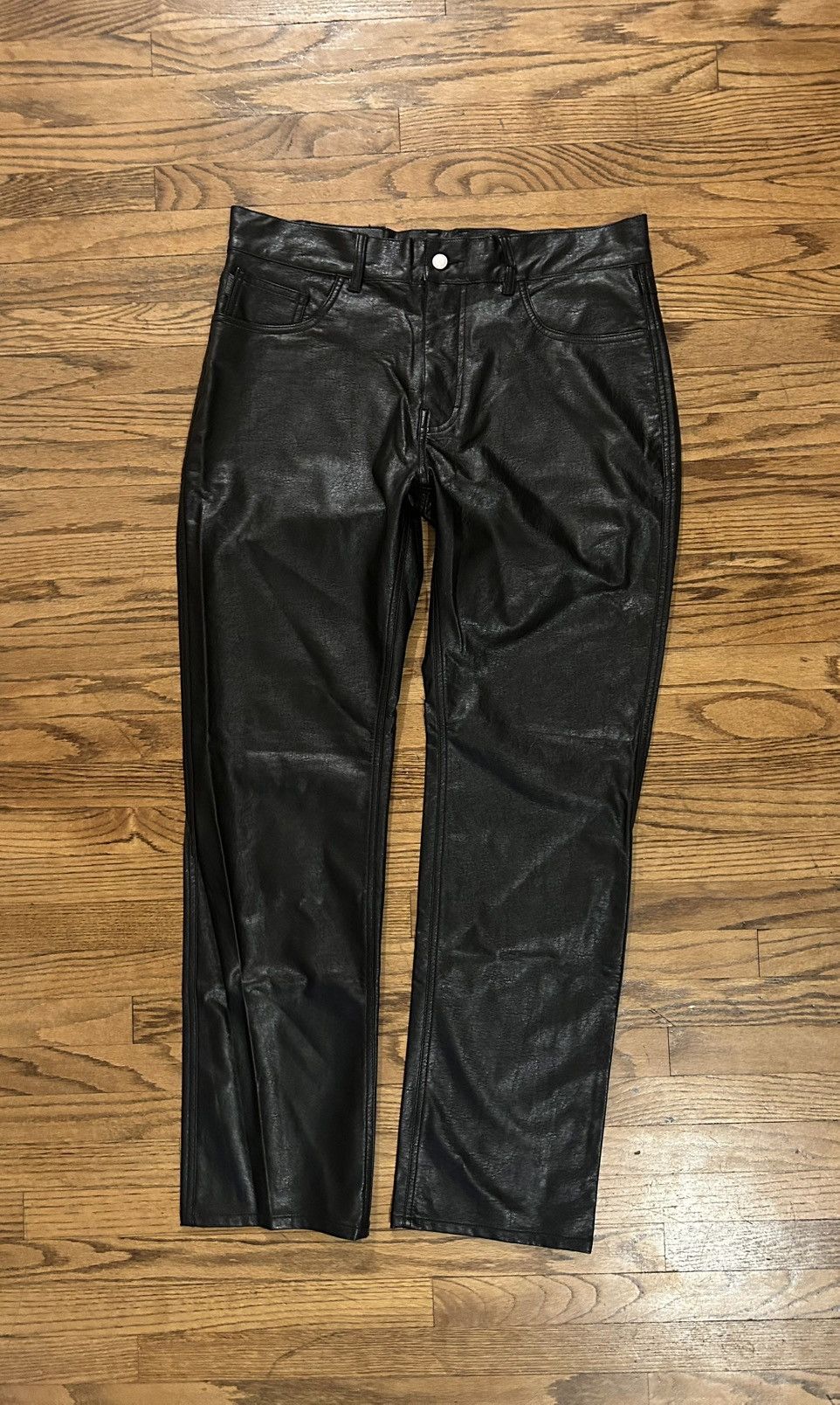 Pleasures PLEASURES “NOW” Faux Leather Pants Size US 34 / EU 50 - 1 Thumbnail