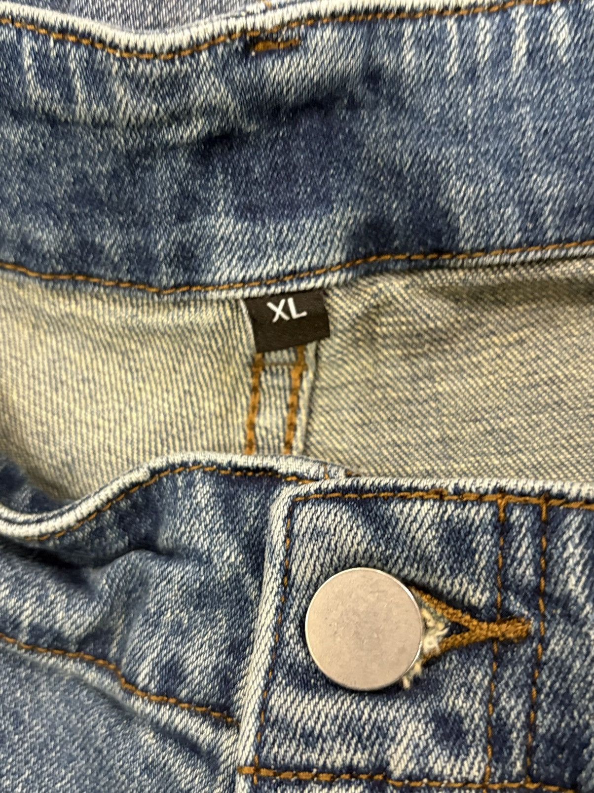 HMDD HAPPY MEMORIES DON'T DIE HMDD 'BLUE' BAGGY JEANS Size US 36 / EU 52 - 4 Thumbnail