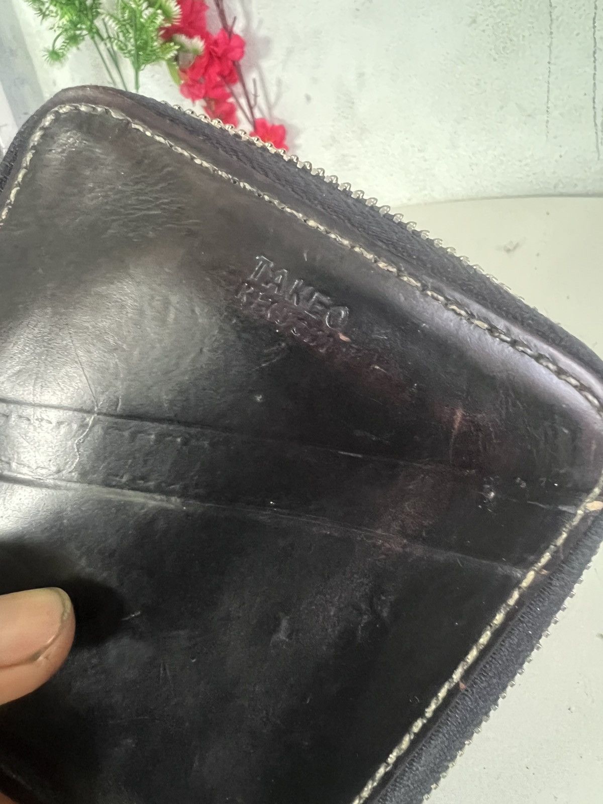 Japanese Brand × Leather × Takeo Kikuchi Takeo Kikuchi Zipper Leather Wallet Size ONE SIZE - 7 Thumbnail