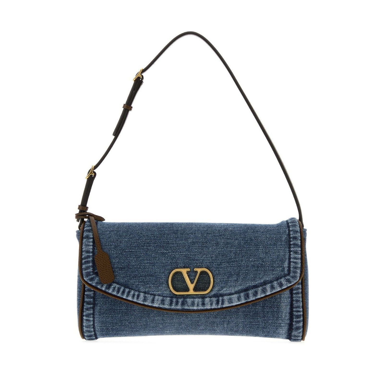 Valentino VALENTINO GARAVANI DeVain Blue Denim Shoulder Bag New Size ONE SIZE - 1 Thumbnail