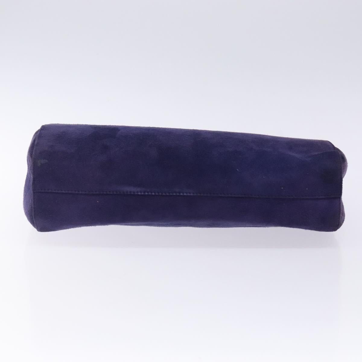 Prada PRADA Hand Bag Suede Purple Gold Size ONE SIZE - 9 Thumbnail