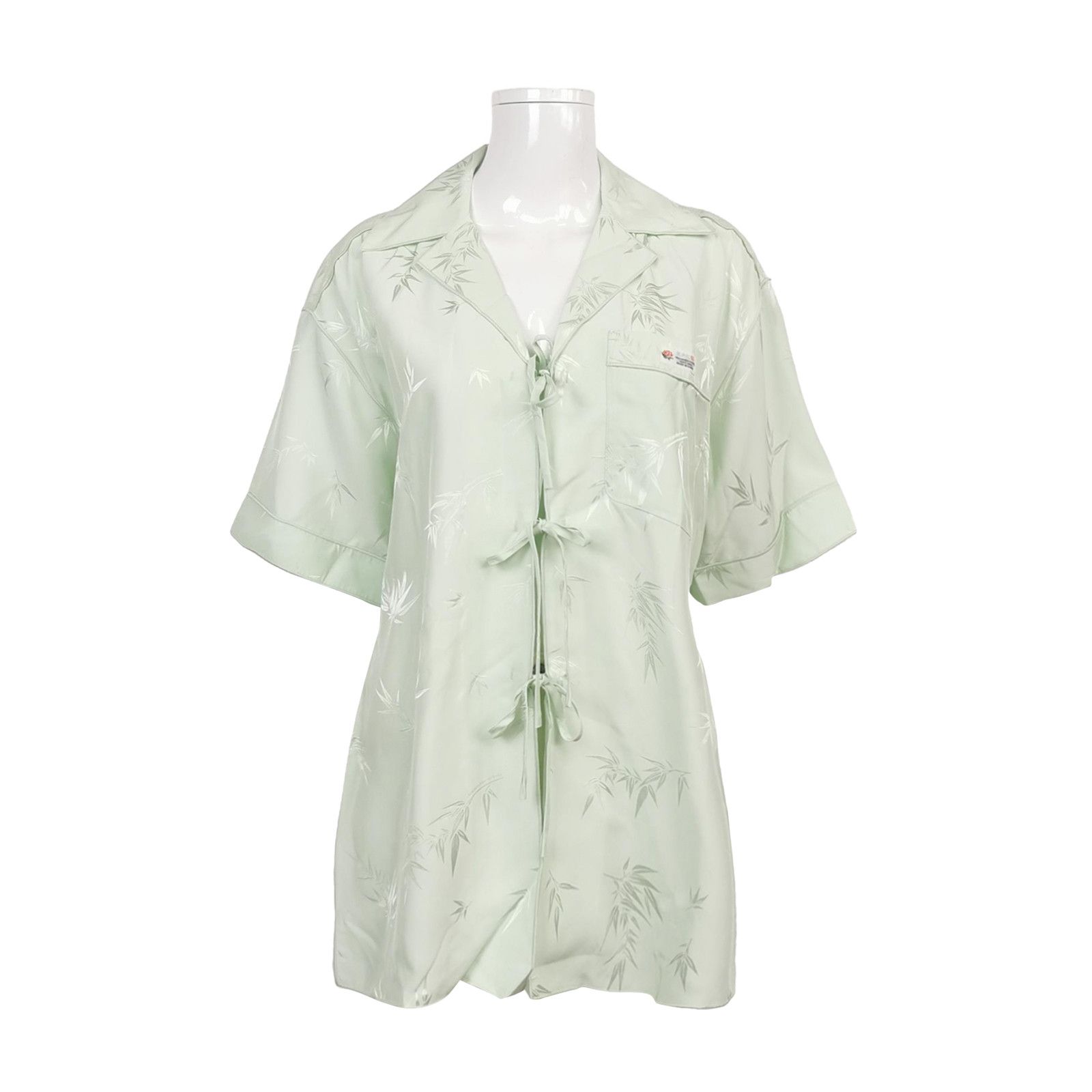 Alexander Wang Alexander Wang Bamboo Print Button Up Shirt XS Size XS / US 0-2 / IT 36-38 - 1 Thumbnail