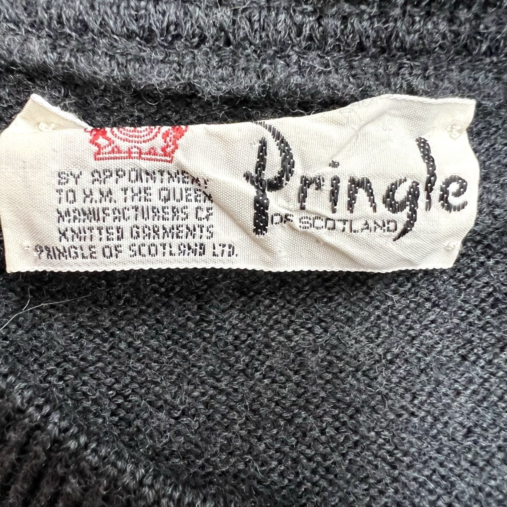 Pringle Of Scotland VINTAGE Pringle of Scotland Argyle Sweater Men’s L Gray Black 100% Lambswool Pullover Knit Large Size Mens Size US L / EU 52-54 / 3 - 5 Thumbnail