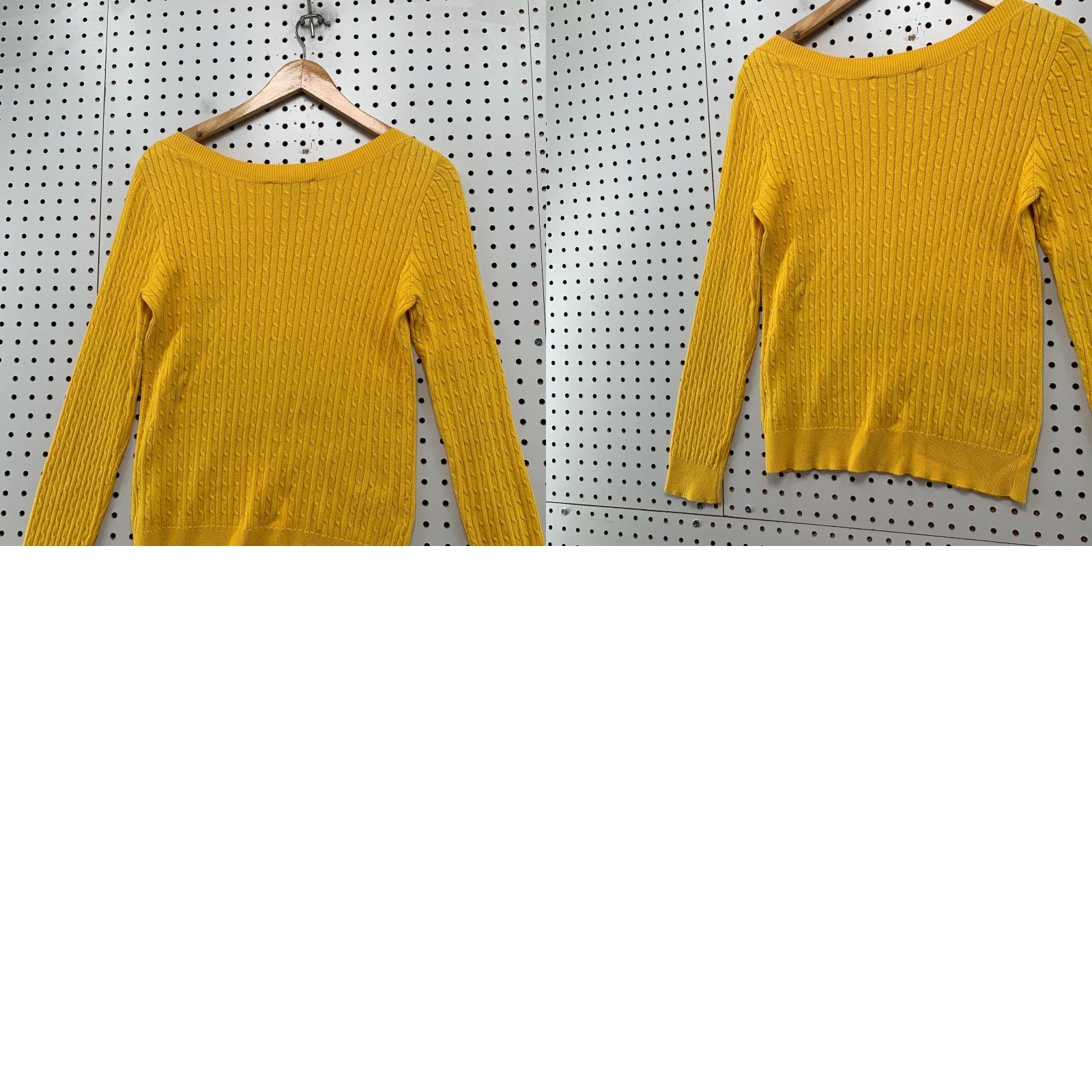 Ralph Lauren Lauren Ralph Lauren Sweater Womens Petite Medium Yellow Off The Shoulder Size M / US 6-8 / IT 42-44 - 9 Thumbnail
