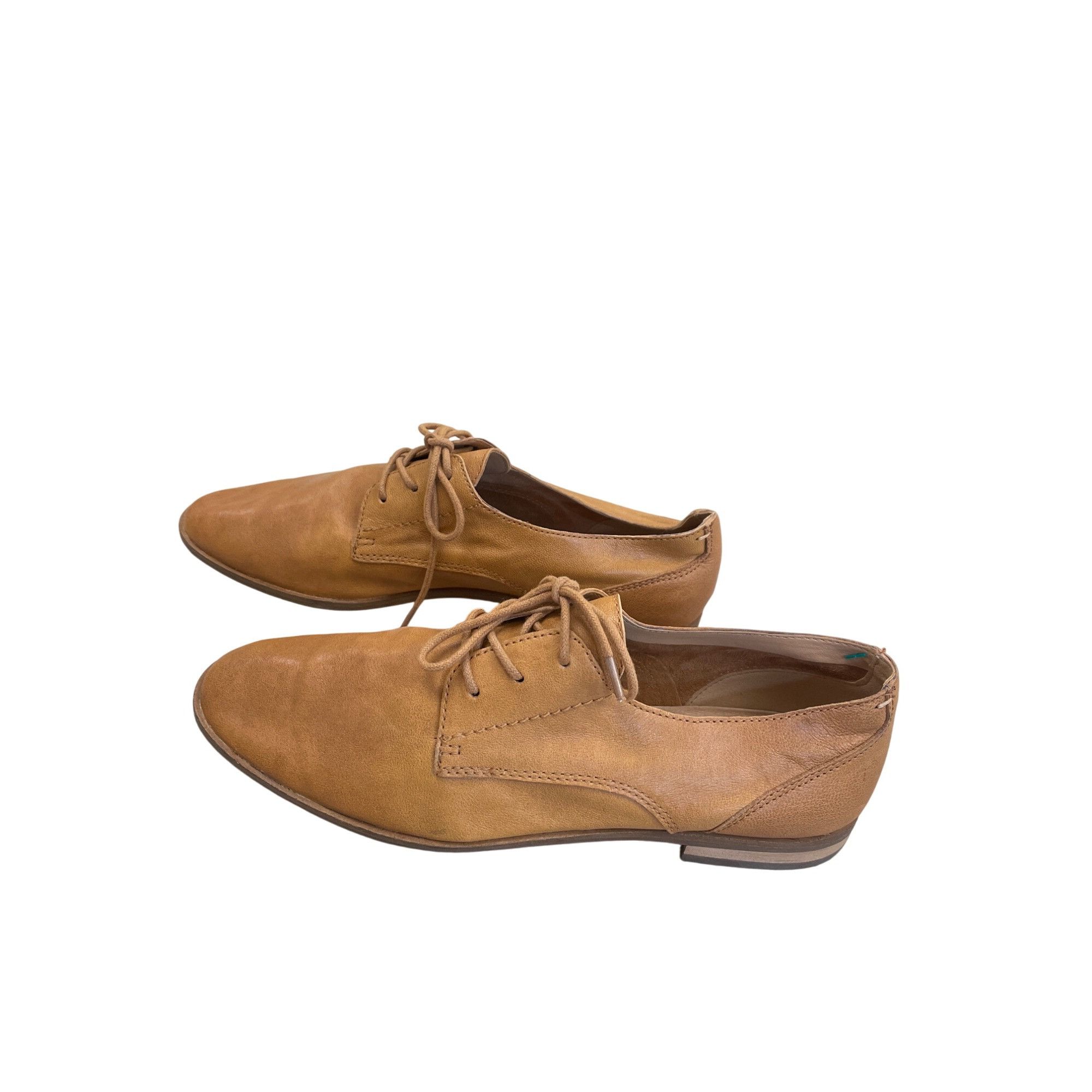 Frye Frye & Co Womens Brown Leather Lace-Up Oxford Flat Shoes Siz Size US 10 / IT 40 - 3 Thumbnail