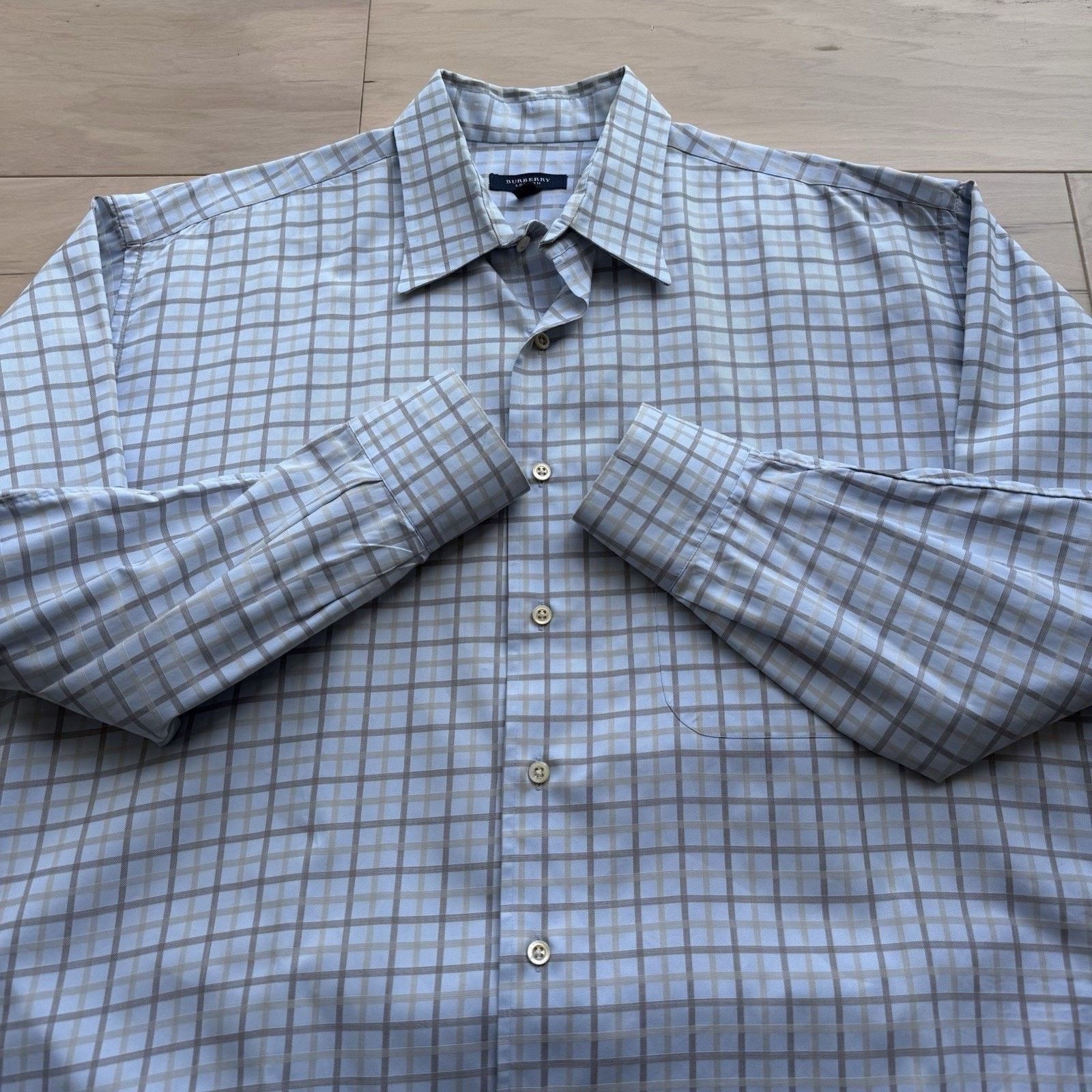 Burberry Burberry Shirt Large Multicolor Plaid Oxford London Designer Size US L / EU 52-54 / 3 - 4 Thumbnail