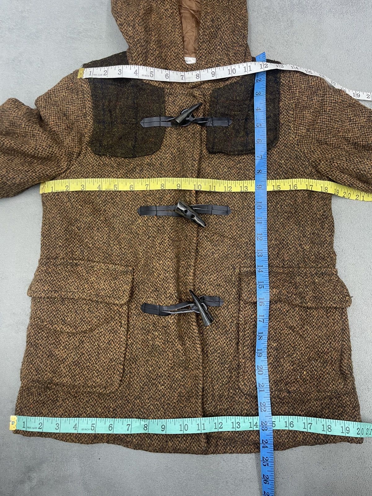 Harris Tweed × Vintage HARRIS TWEED WOOL DOWN JACKET Size L / US 10 / IT 46 - 10 Thumbnail