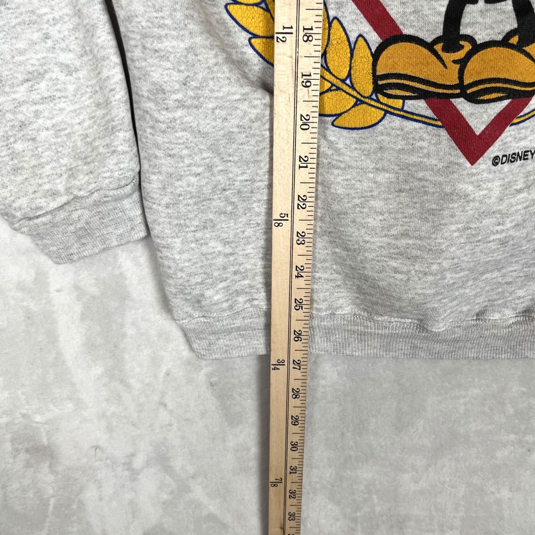 Hanes VINTAGE Hanes Mickey Mouse Sweatshirt Mens XL Gray Heavyweight Fleece 90s Size US XL / EU 56 / 4 - 4 Thumbnail