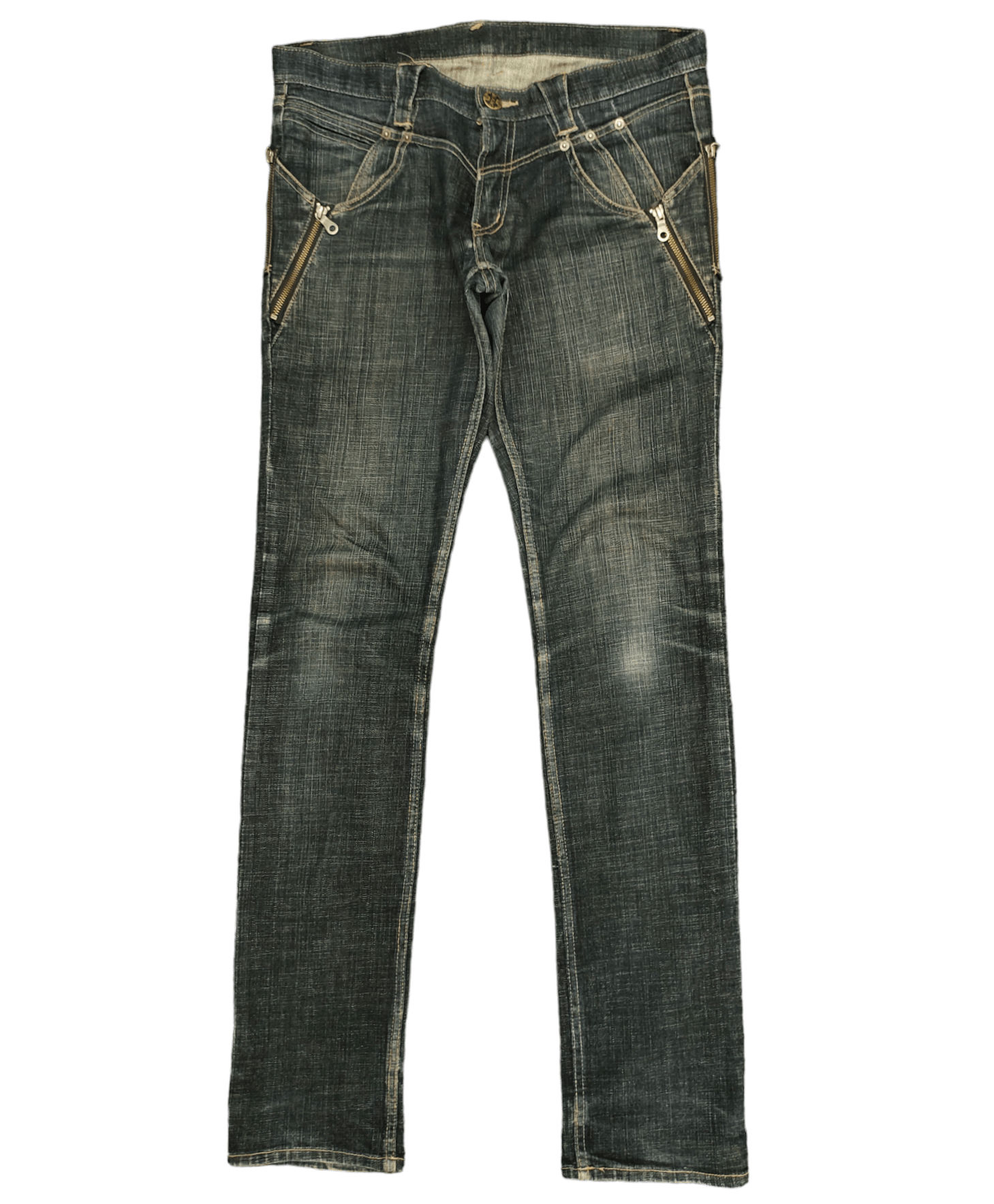 PPFM Ppfm Multi Zipper Pocket Denim Jeans Undercovers Style Size US 34 / EU 50 - 1 Thumbnail
