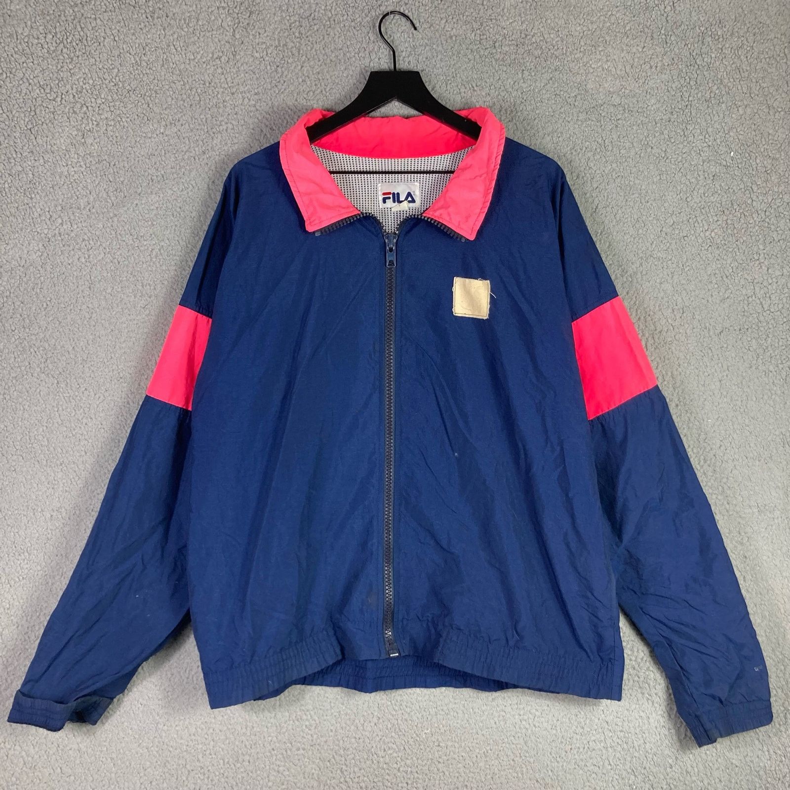 Fila Vintage Fila Jacket Neon Pink Blue Made in USA Large Size US L / EU 52-54 / 3 - 5 Thumbnail