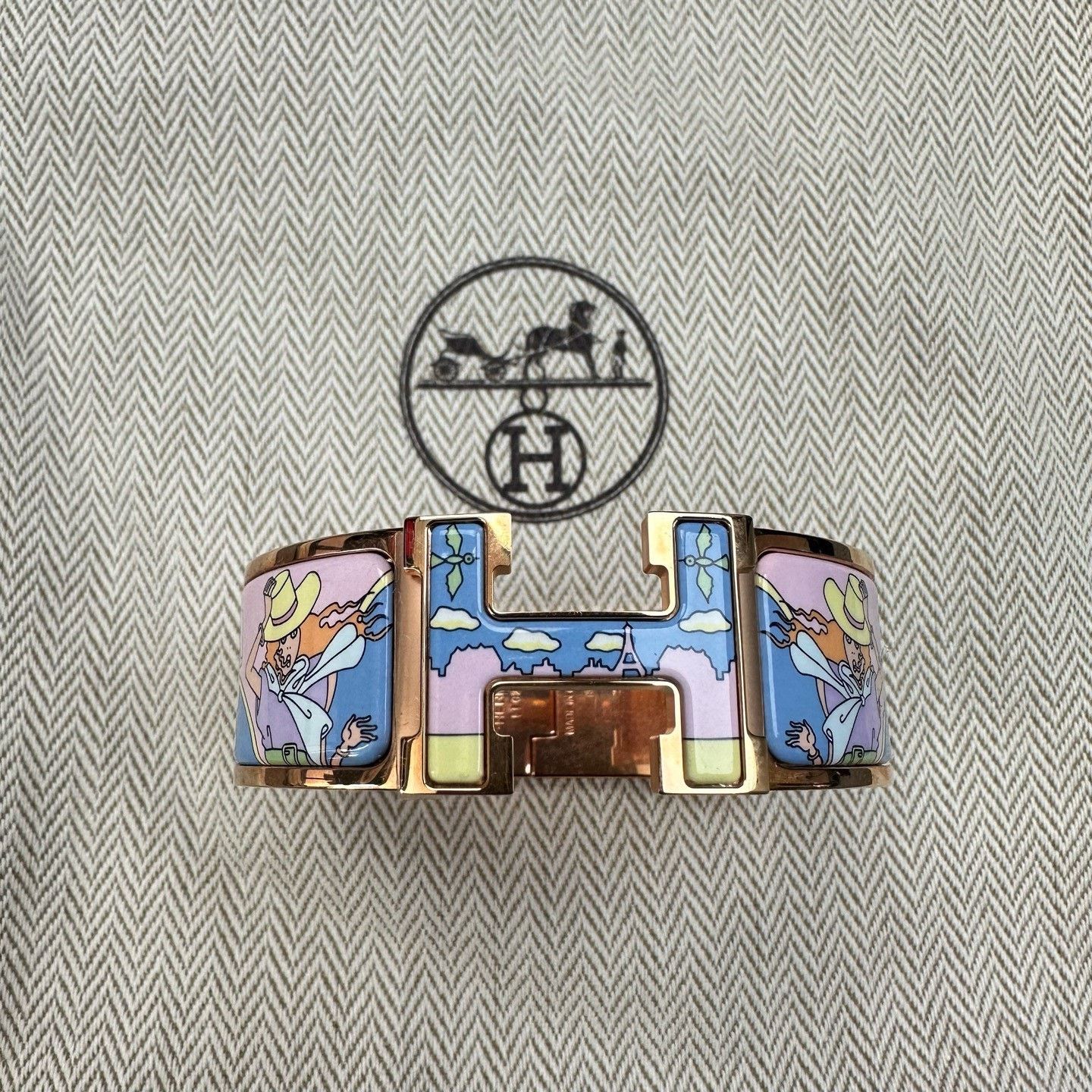 Hermes Hermes Clic H Wide Women's Bracelet Size ONE SIZE - 1 Thumbnail