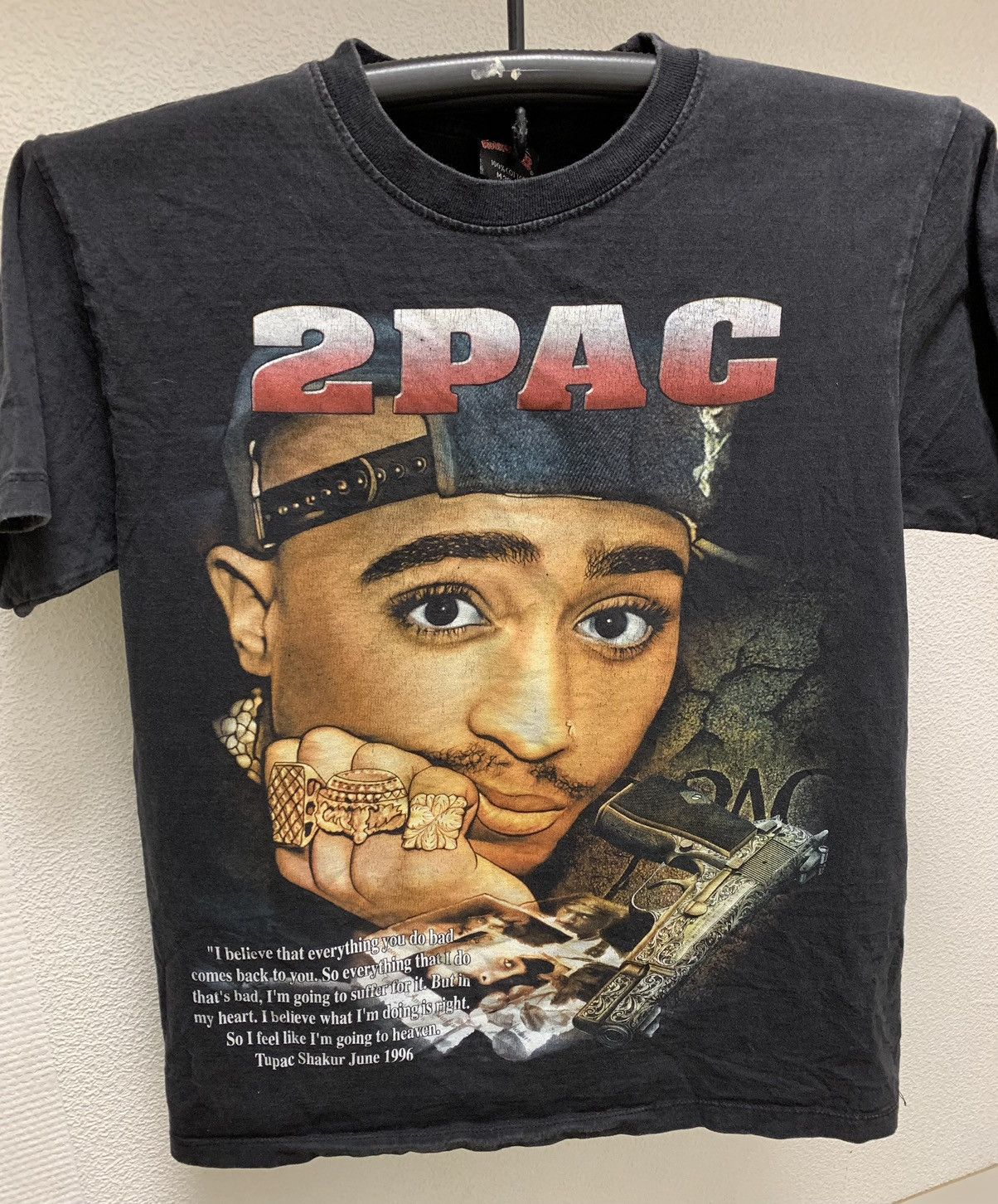 Band Tees 2pac Tupac Shakur June 1996 vintage t-shirt rap tee band M Size US M / EU 48-50 / 2 - 5 Thumbnail