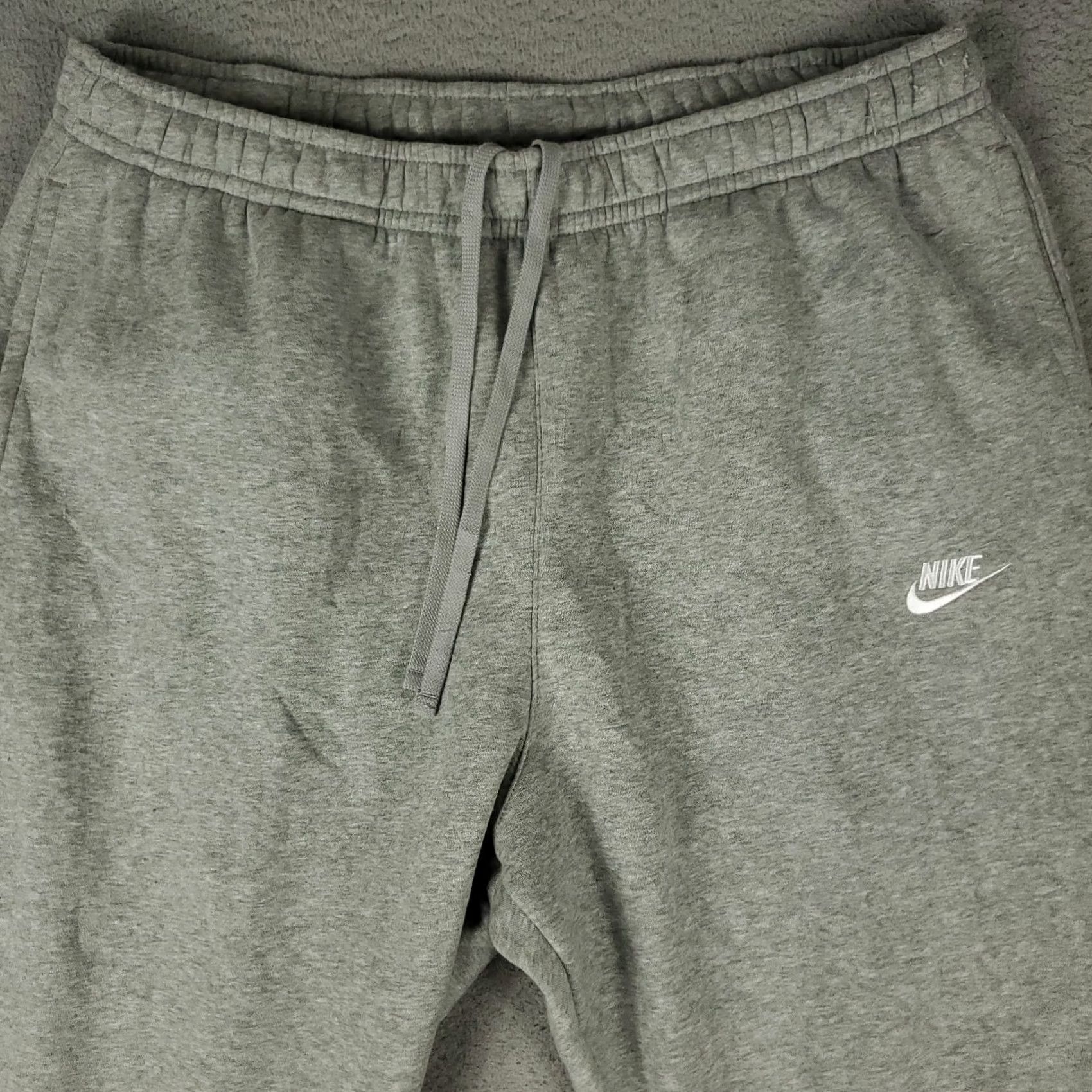 Nike Nike Pants Mens 2XL Gray Swoosh Track Joggers Sweatpants Size US 39 - 2 Thumbnail