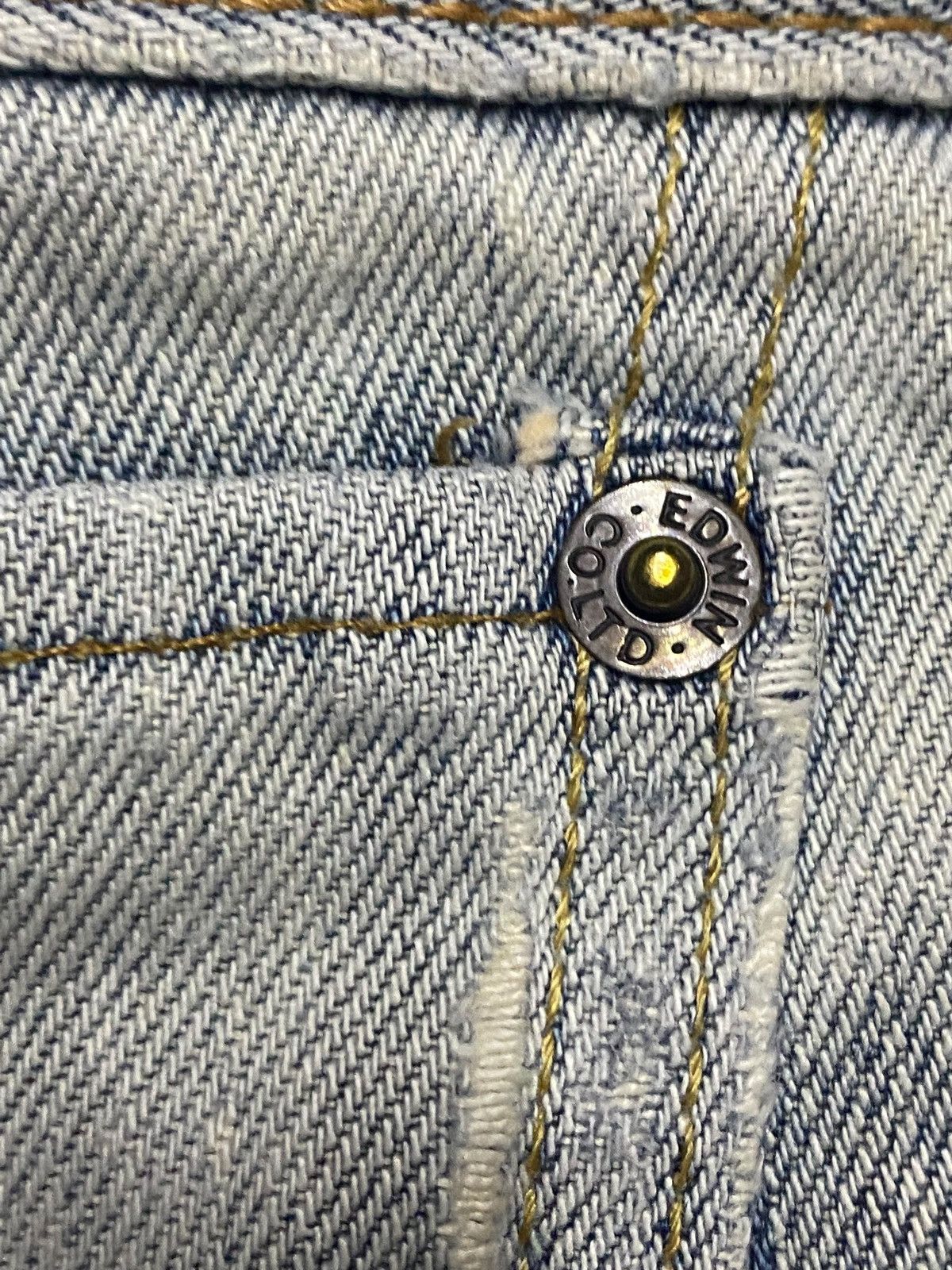 Edwin Vintage Japanese Brand Edwin 403 Light Wash Loose Jeans Size US 32 / EU 48 - 10 Thumbnail