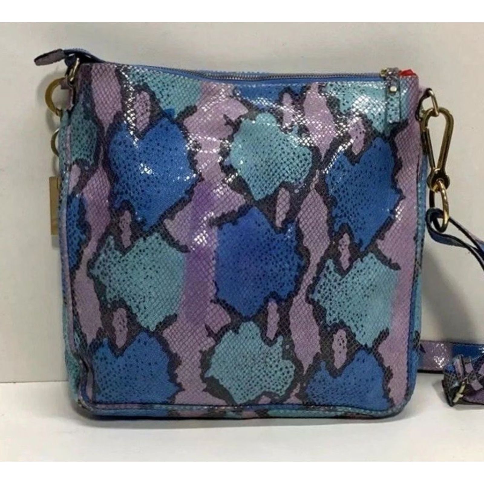 Vintage VINTAGE Women Jenrigo Rattle Snake Leather Medium Shoulder Purse Bag Made In Italy Size ONE SIZE - 2 Thumbnail