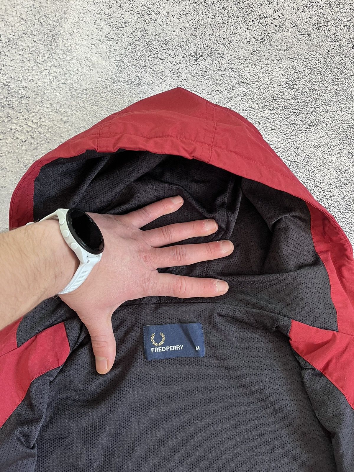 Fred Perry Fred Perry Men’s Jacket Vintage Red Polyamide Full Zip SizeM Size US M / EU 48-50 / 2 - 5 Thumbnail
