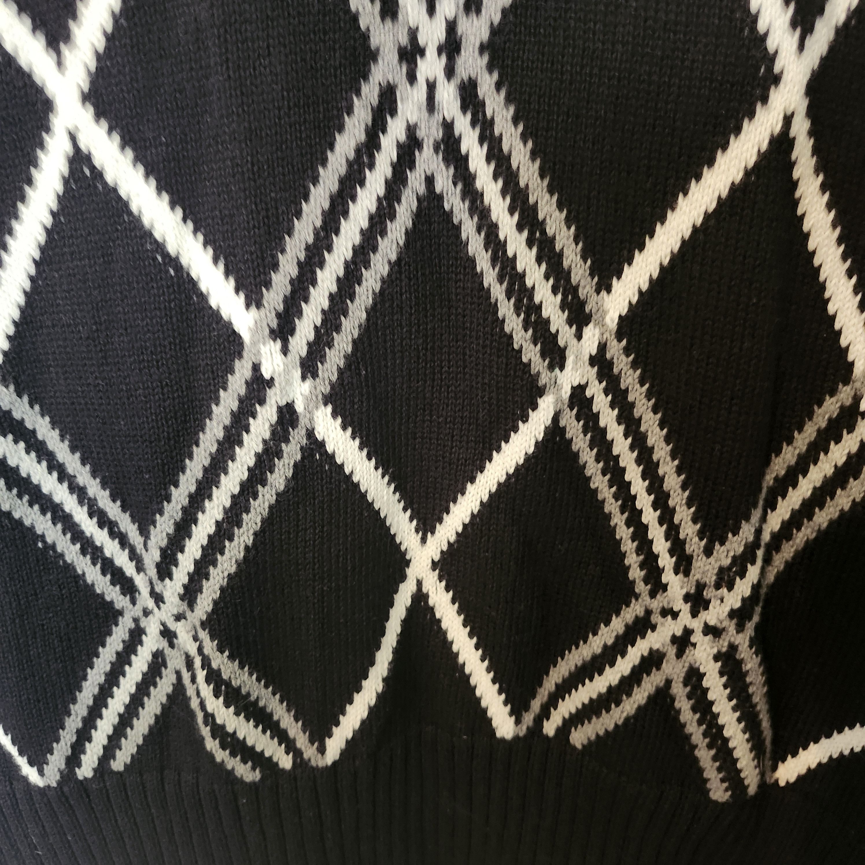 Liz Claiborne Liz Claiborne Women's Black Argyle Pullover Sweater Sz M NWT Size M / US 6-8 / IT 42-44 - 6 Thumbnail