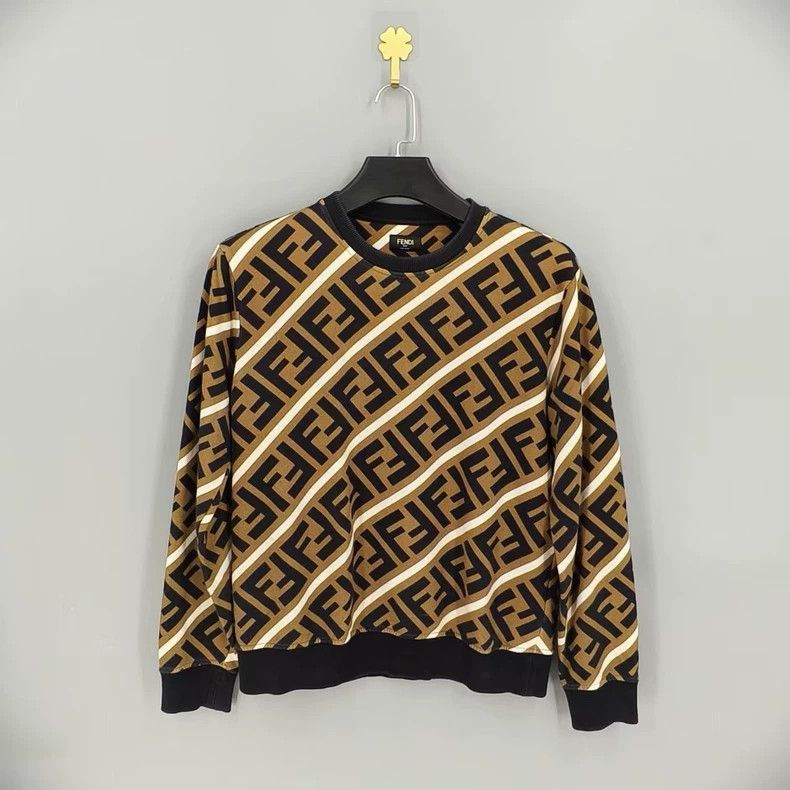 Fendi Fendi Fendi Striped Print Sweatshirt Size M-2506 Size US M / EU 48-50 / 2 - 1 Thumbnail
