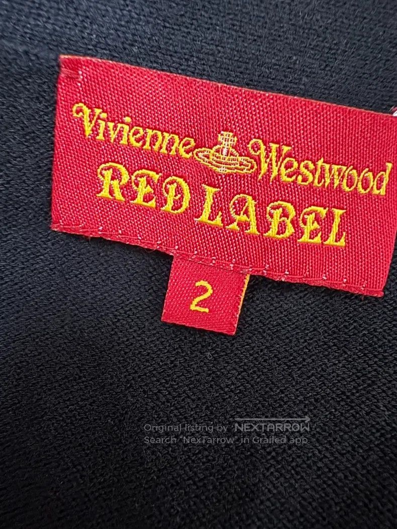 Vivienne Westwood Vivienne Westwood Gray Red Stripe Gradient Knit Cardigan Size M / US 6-8 / IT 42-44 - 5 Thumbnail