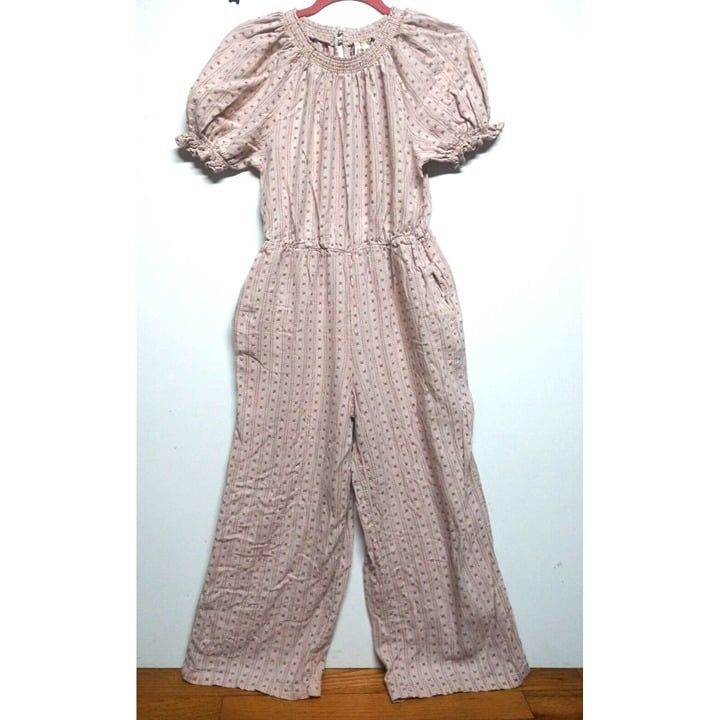 Designer Universal Thread Jumpsuit Womens XS/S LINEN BLEND beige ball Size 30" / US 8 / IT 44 - 11 Thumbnail