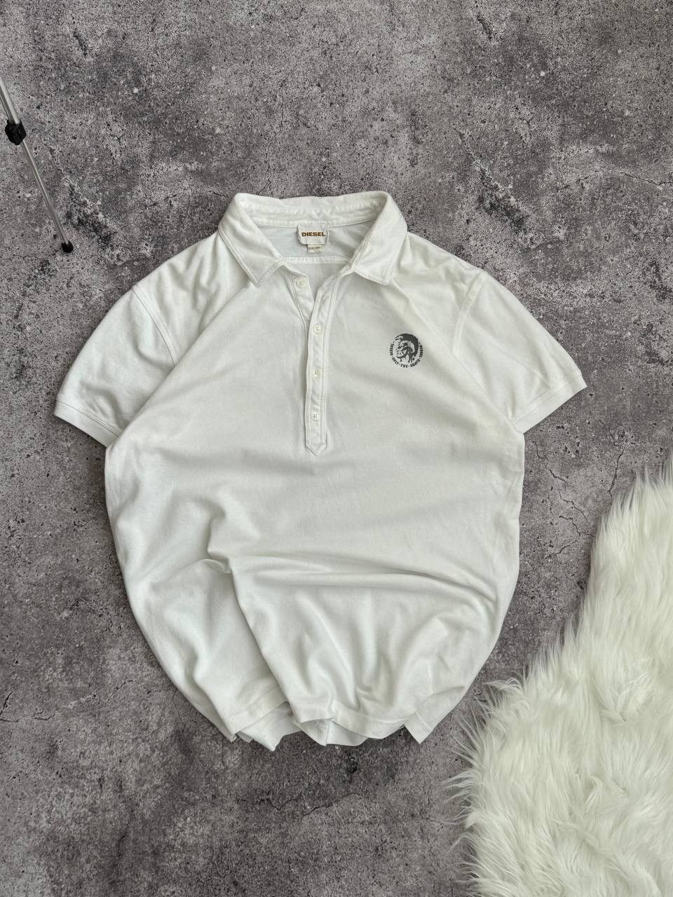 Diesel Vintage Diesel Retro logo classic white Y2K polo t-shirt Size US XL / EU 56 / 4 - 2 Thumbnail