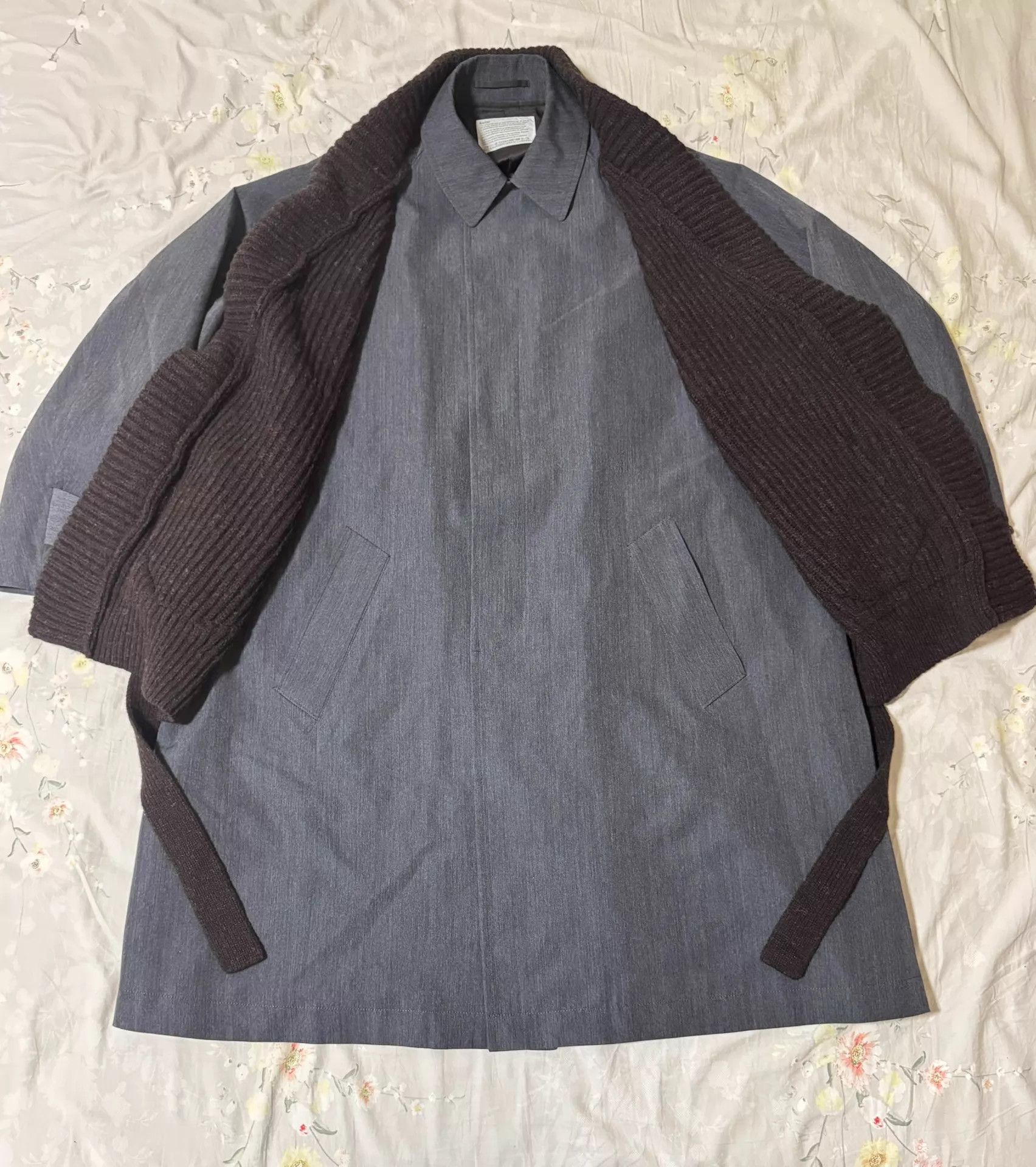 Kolor Kolor 20AW Runway Wool Knit Coat Blue Gray L Size US L / EU 52-54 / 3 - 3 Thumbnail