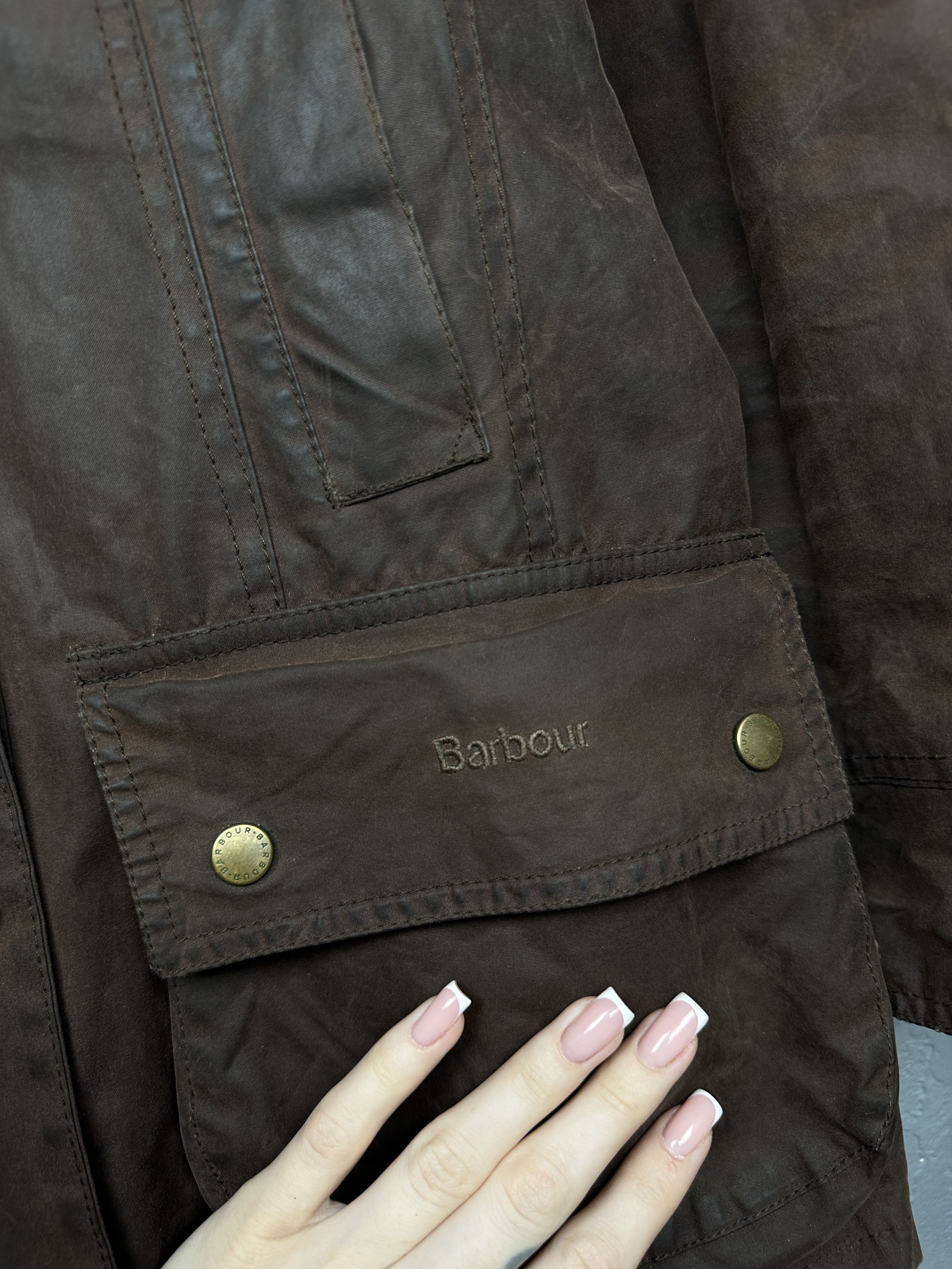 Barbour Barbour Vintage Womens Waxed Jacket Wax Size M / US 6-8 / IT 42-44 - 5 Thumbnail