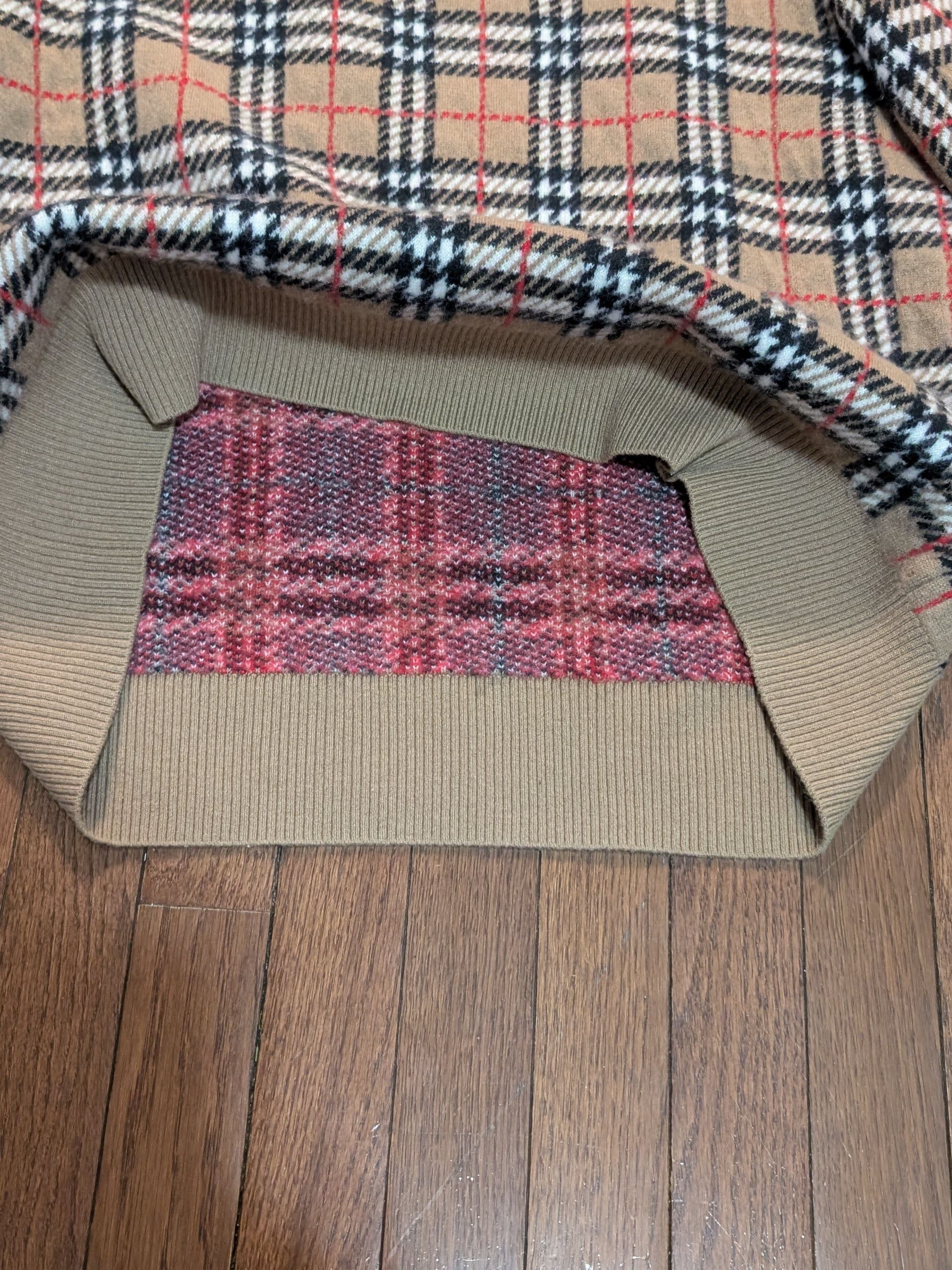 Burberry Burberry Nova Check 100% Cashmere Wool Sweater - Size XL Size US XL / EU 56 / 4 - 3 Thumbnail