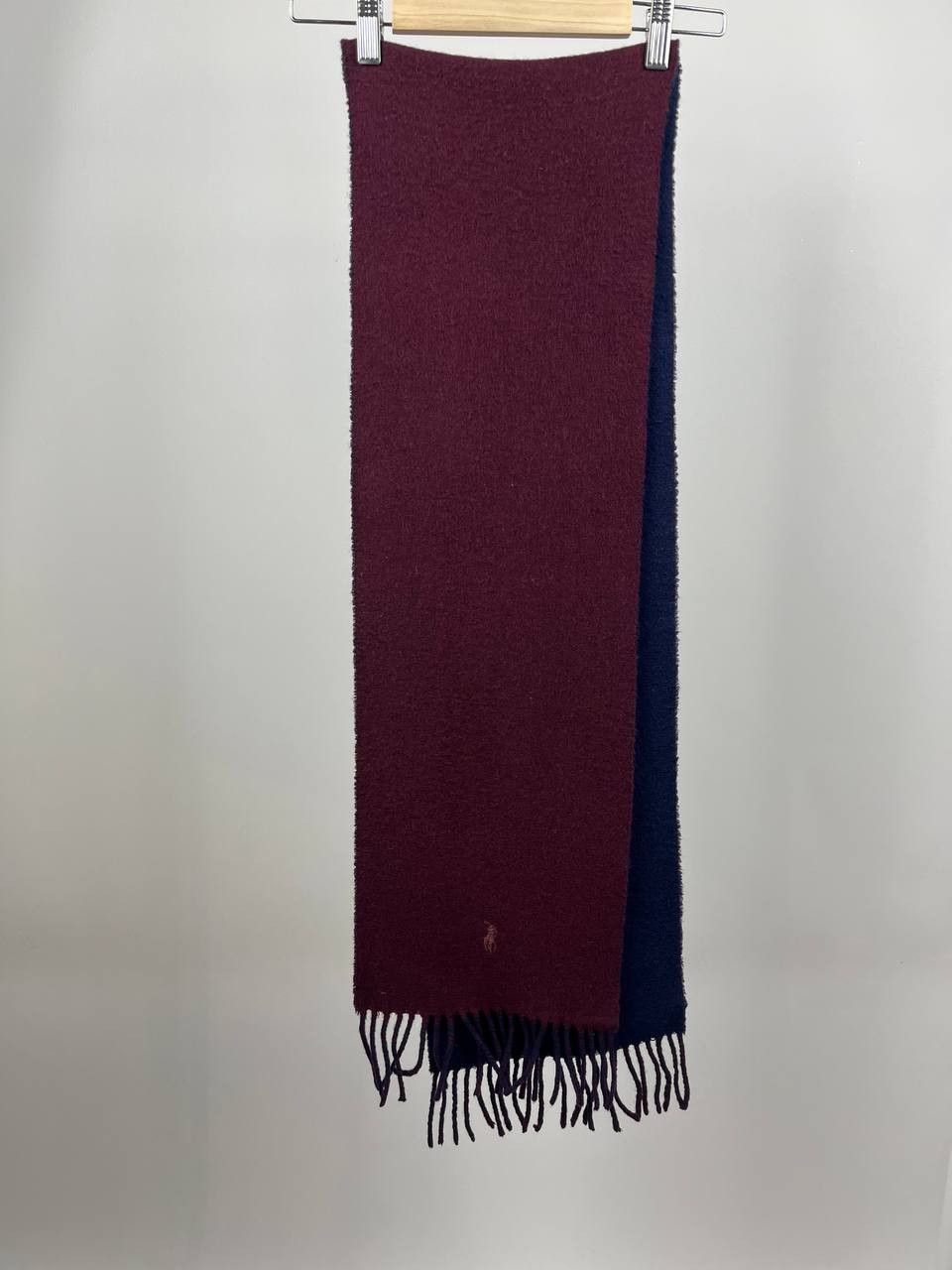 Polo Ralph Lauren Vintage Polo Ralph Lauren Lambs Wool Blend Scarf Logo Size ONE SIZE - 2 Thumbnail