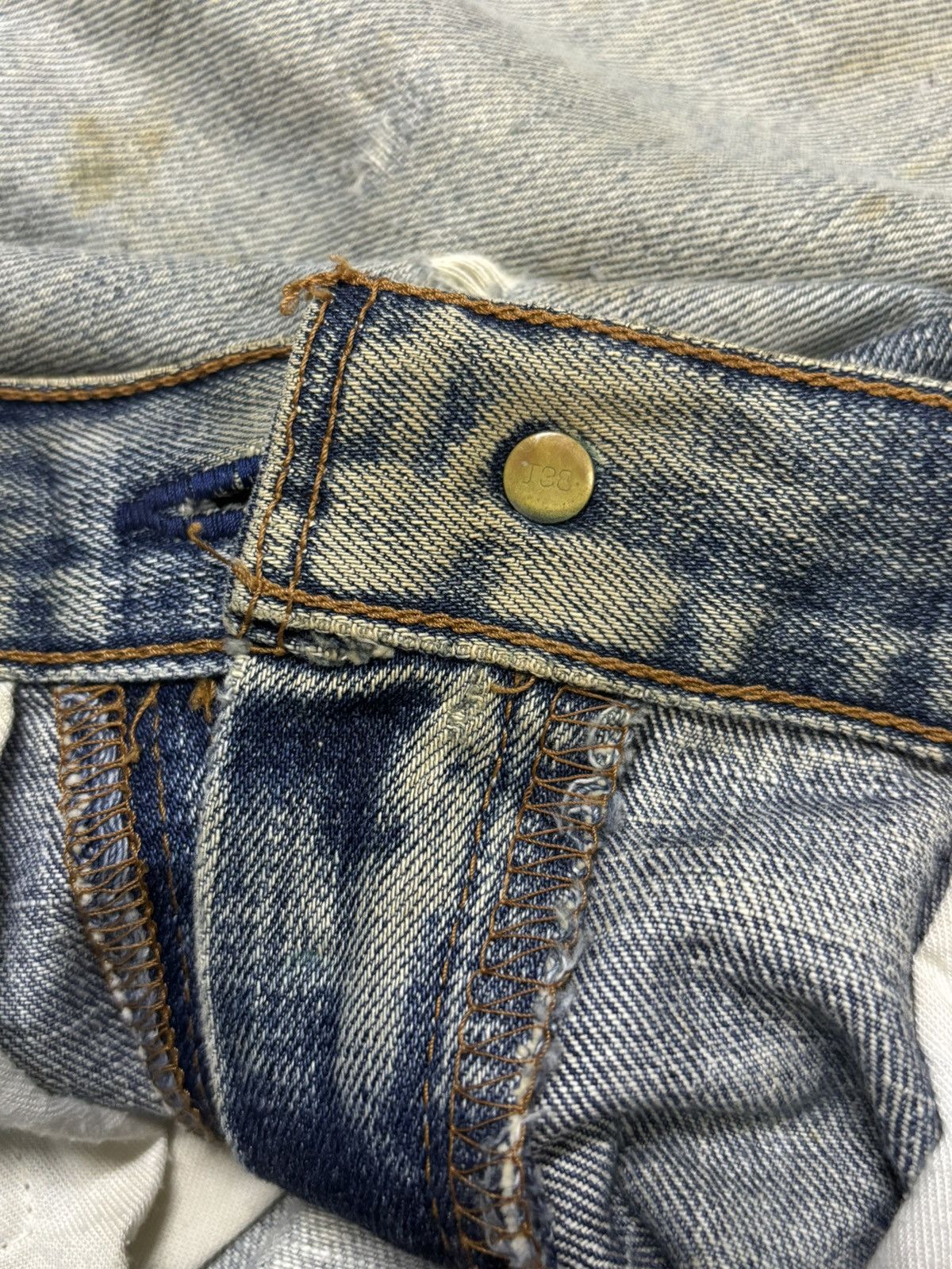 Levi's Vintage 90s Levis 512 Rusty Mud Wash Baggy Distressed Jeans Size US 33 - 18 Thumbnail