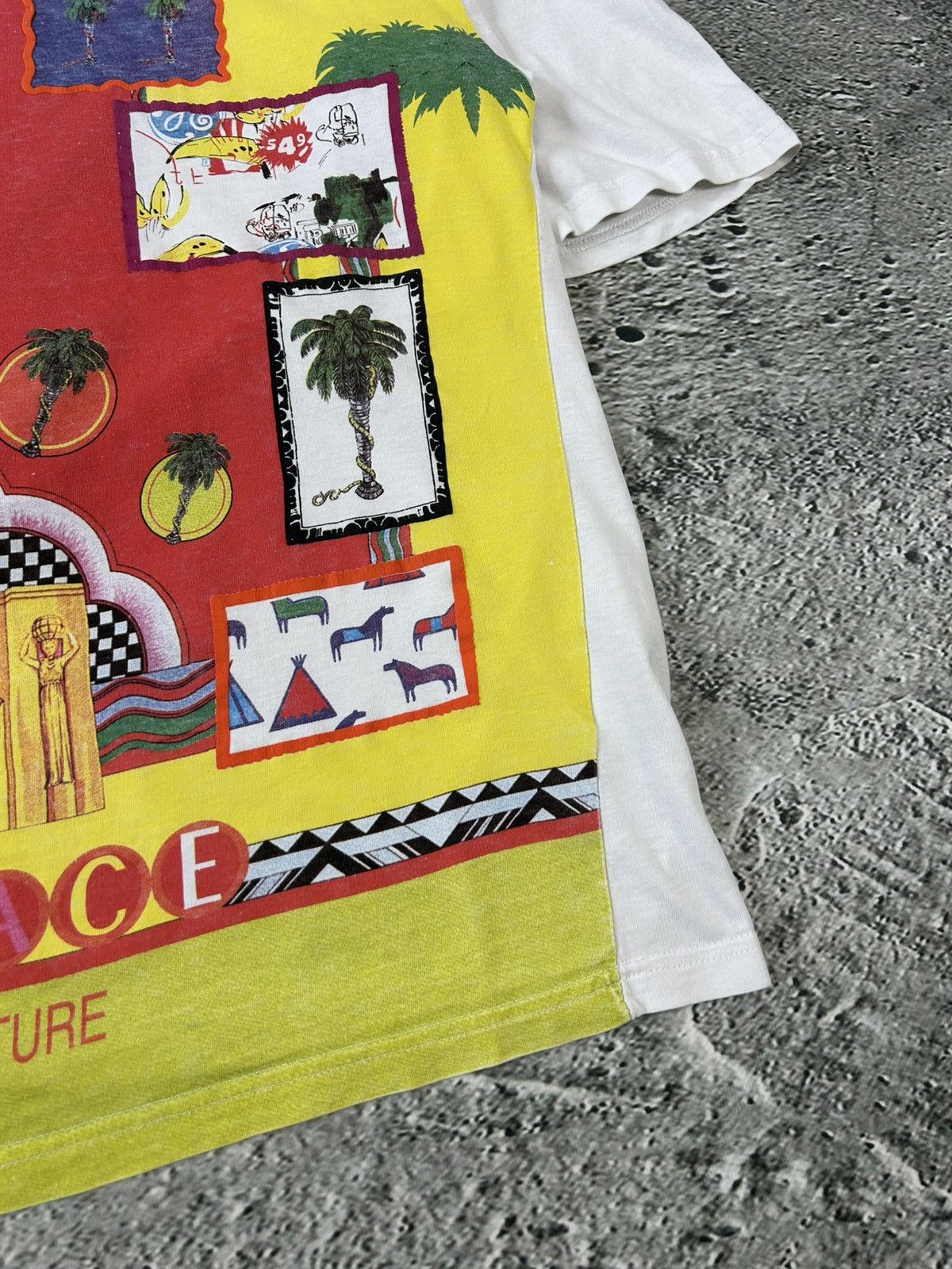 Versace Versace Miami Florida Beach vintage T-shirt fullprint Size US XL / EU 56 / 4 - 4 Thumbnail