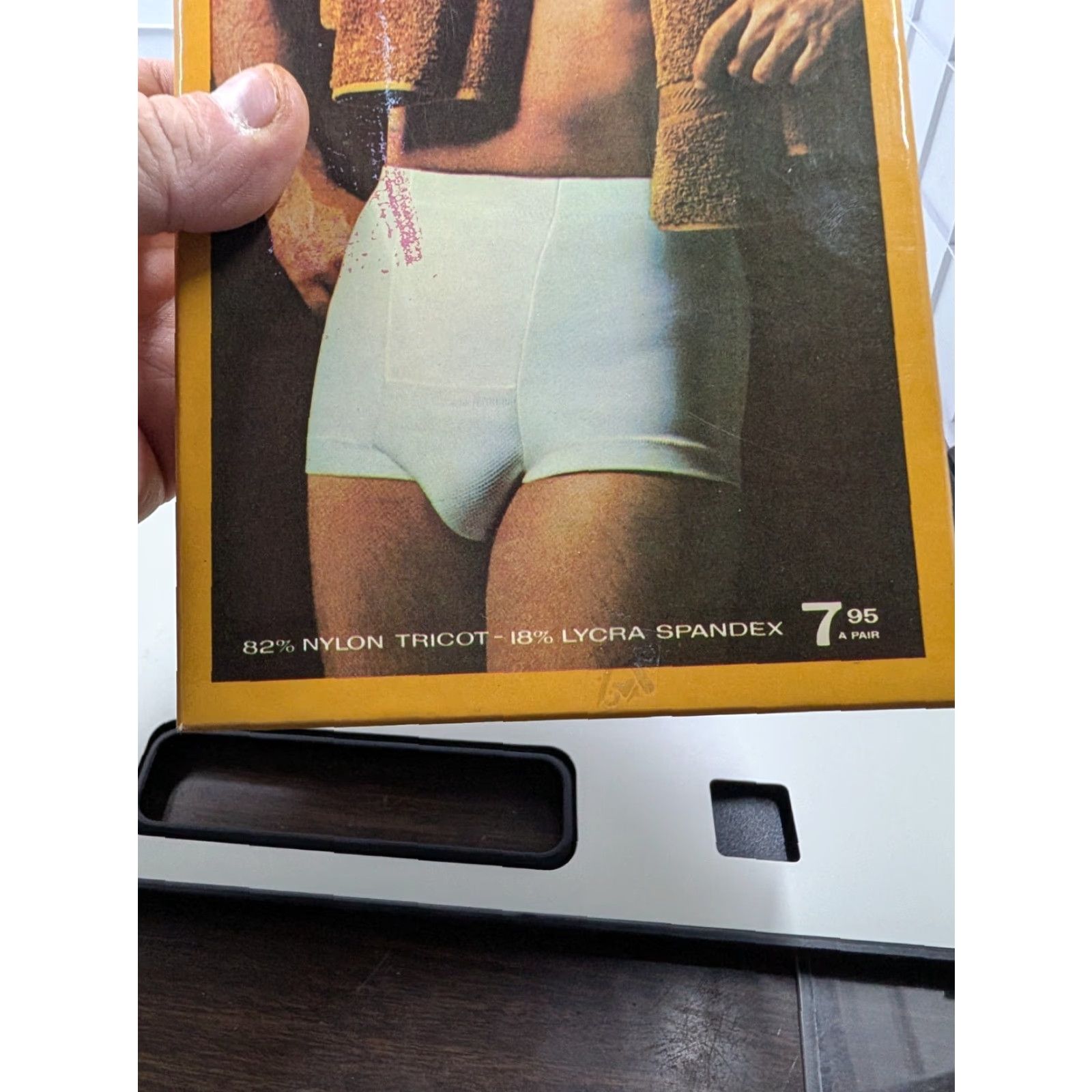 Vintage Vtg Supp-Hose Slendo Undershorts Girdle Underwear Mens S 30-32 Nylon Tricot Lycra Spandex Casual 1970s US Made Sealed Size ONE SIZE - 2 Thumbnail