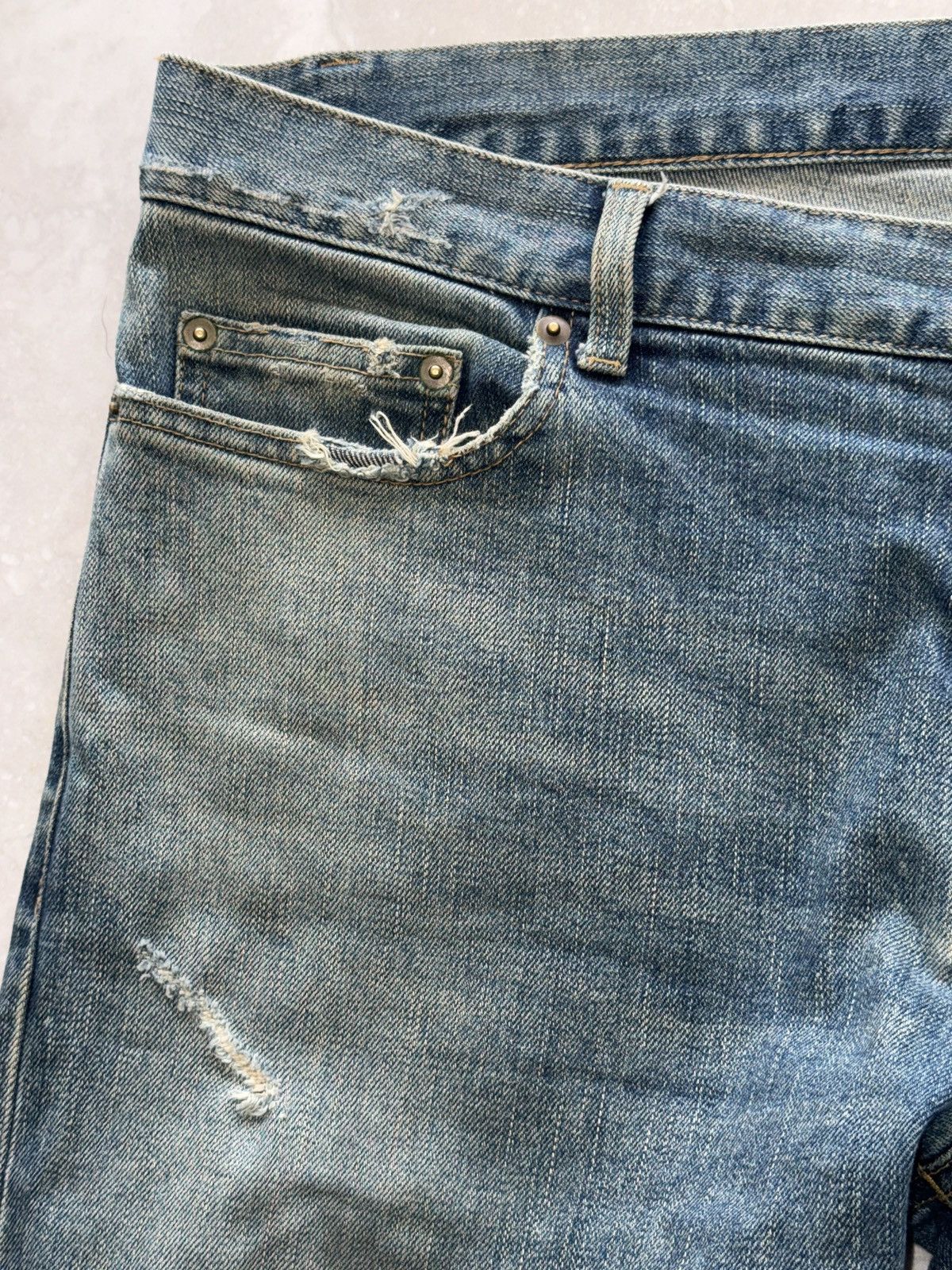 Saint Laurent Paris Timeless Distressed Denim 34 36 (2015 Hedi Slimane Era) Size US 34 / EU 50 - 9 Thumbnail