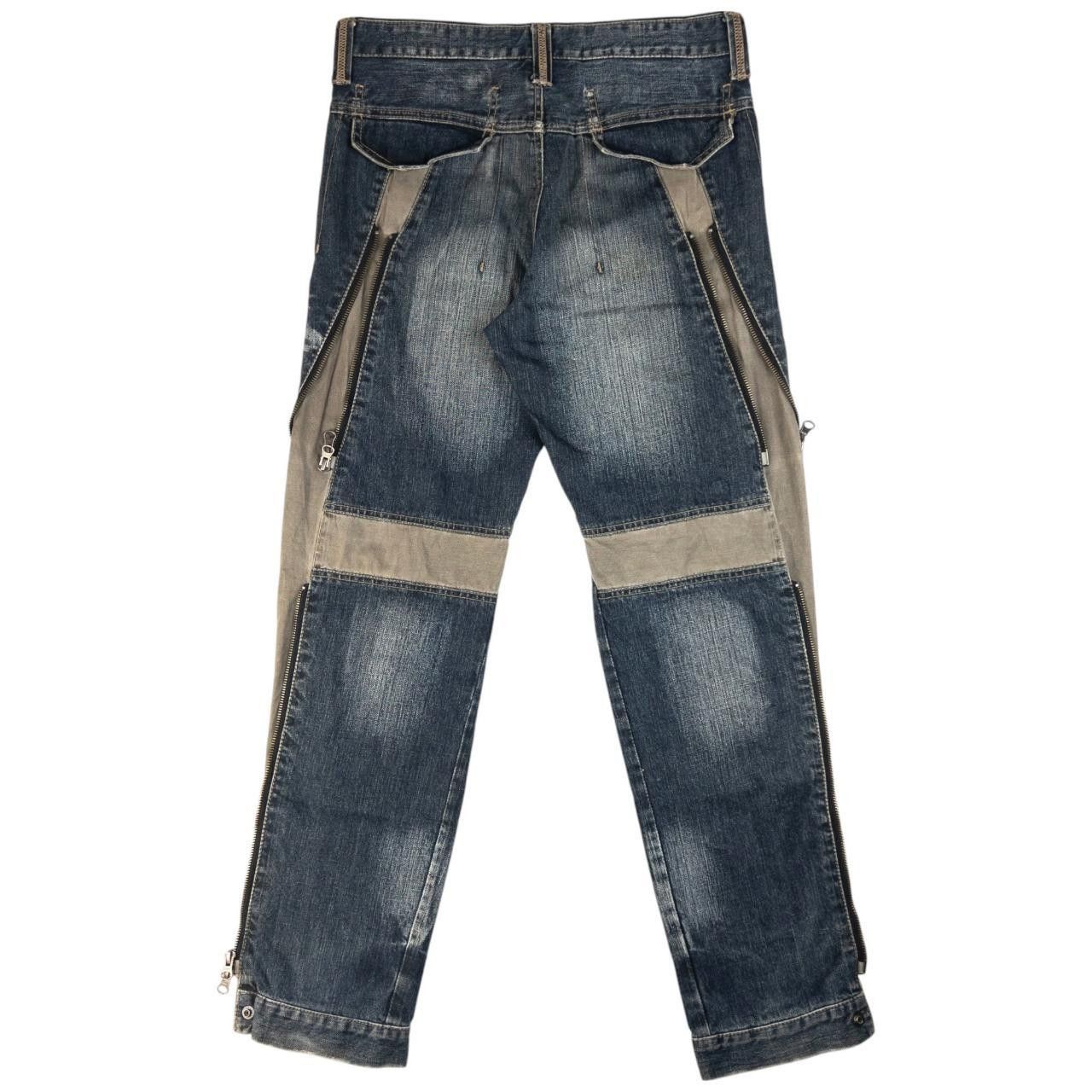 PPFM Vintage PPFM Multi Zip Denim Jeans Size W31 Size US 31 - 4 Thumbnail
