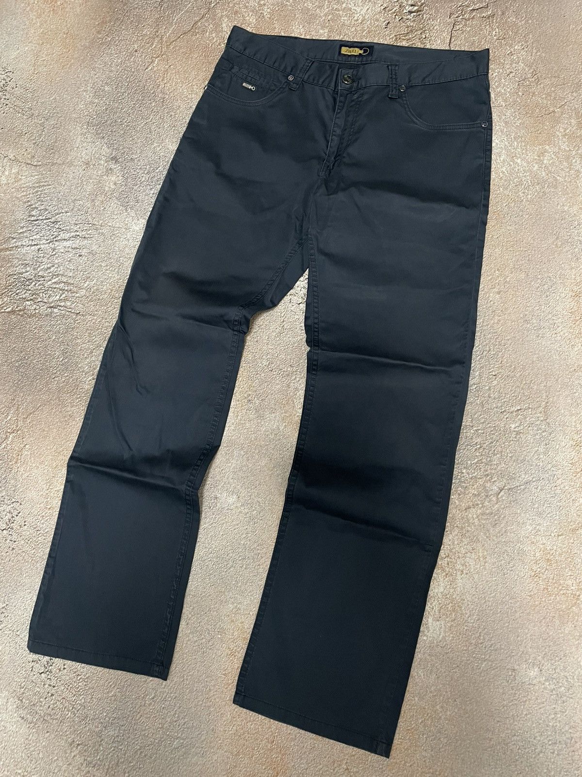 Zilli Zilli Mens Cotton Light Navy Chino Pants Size US 33 - 2 Thumbnail