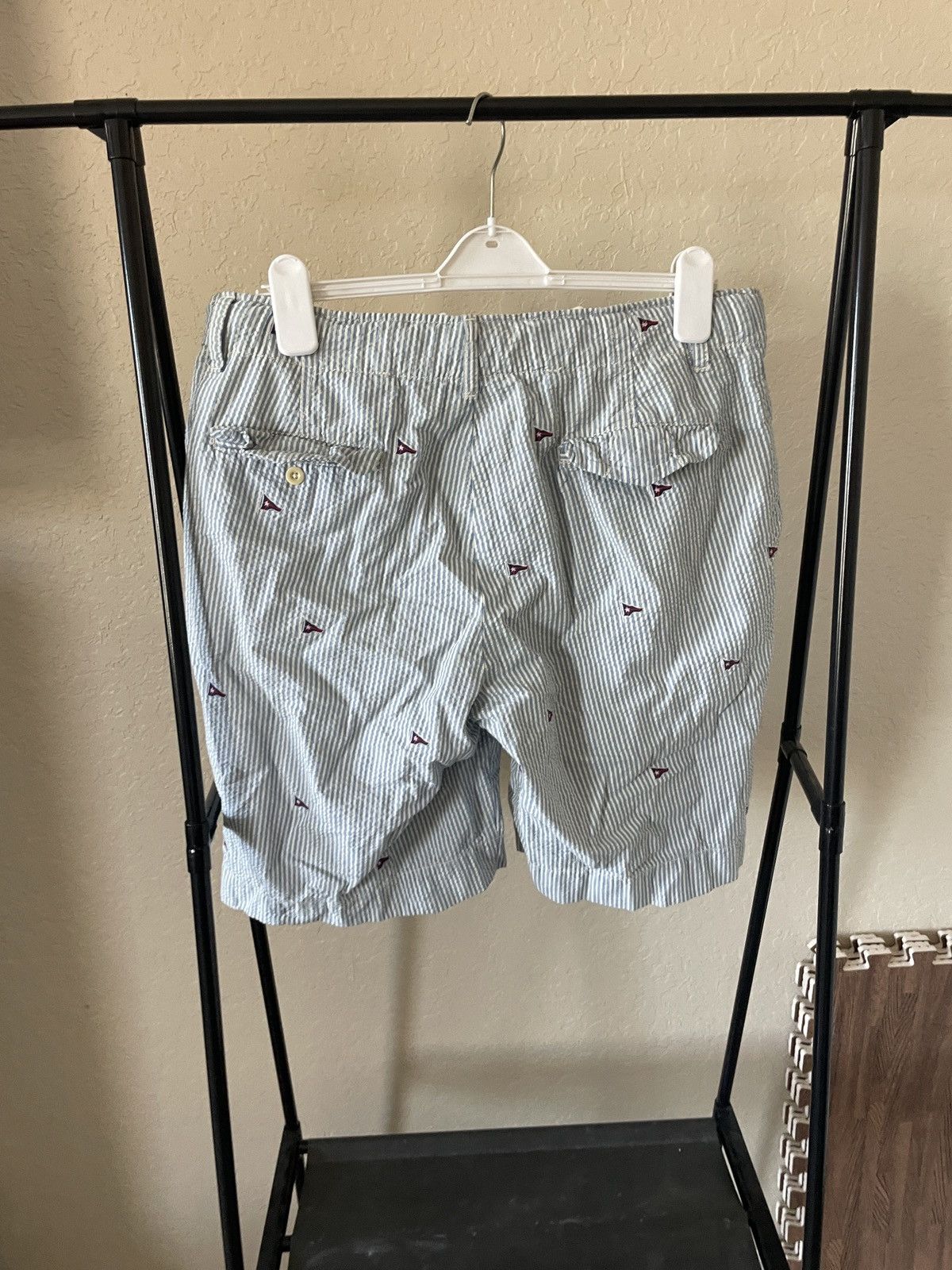 Polo Ralph Lauren Seersucker Flags FF Shorts Size US 34 / EU 50 - 5 Thumbnail