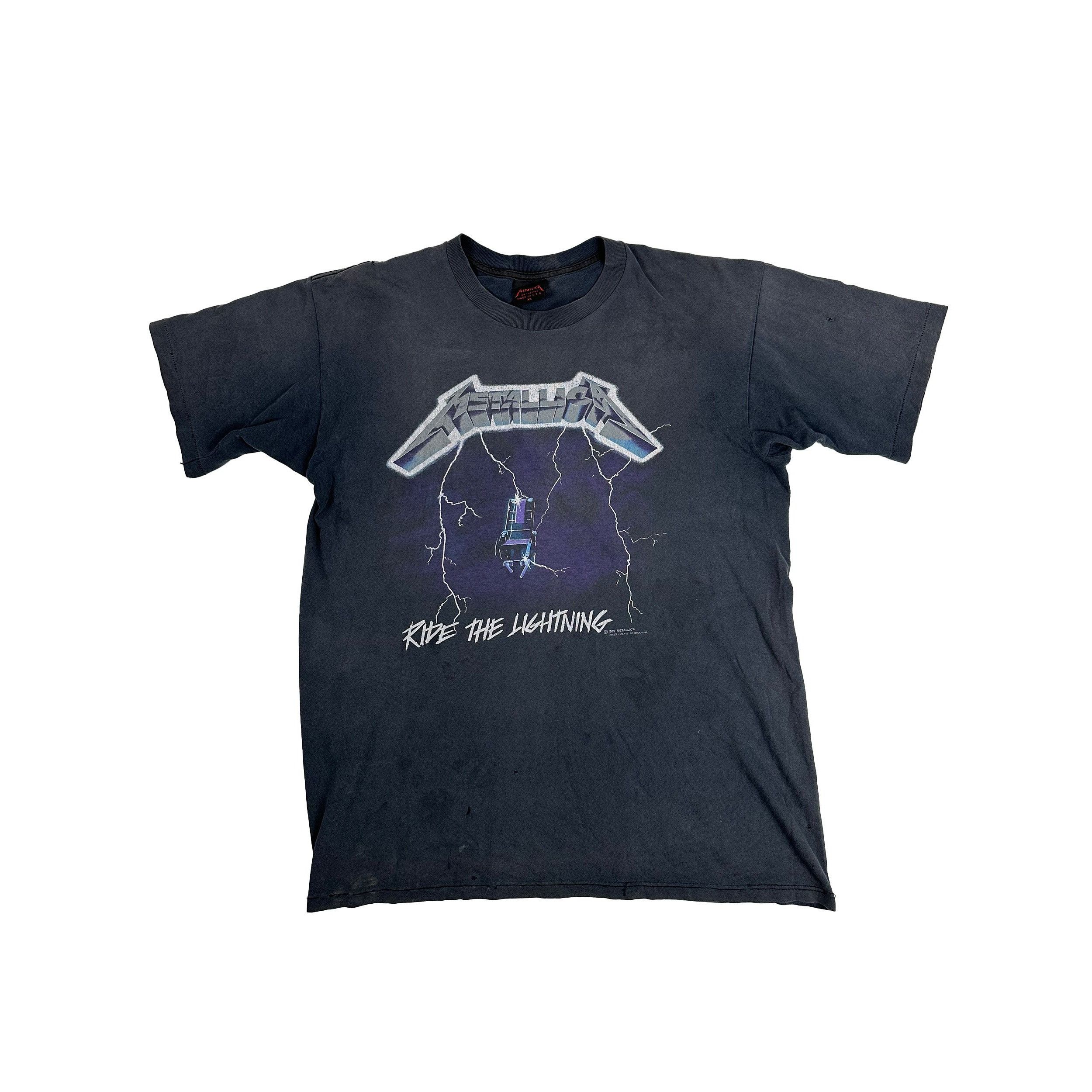 Vintage Metallica Ride The Lightning 1989 Size US XL / EU 56 / 4 - 3 Thumbnail