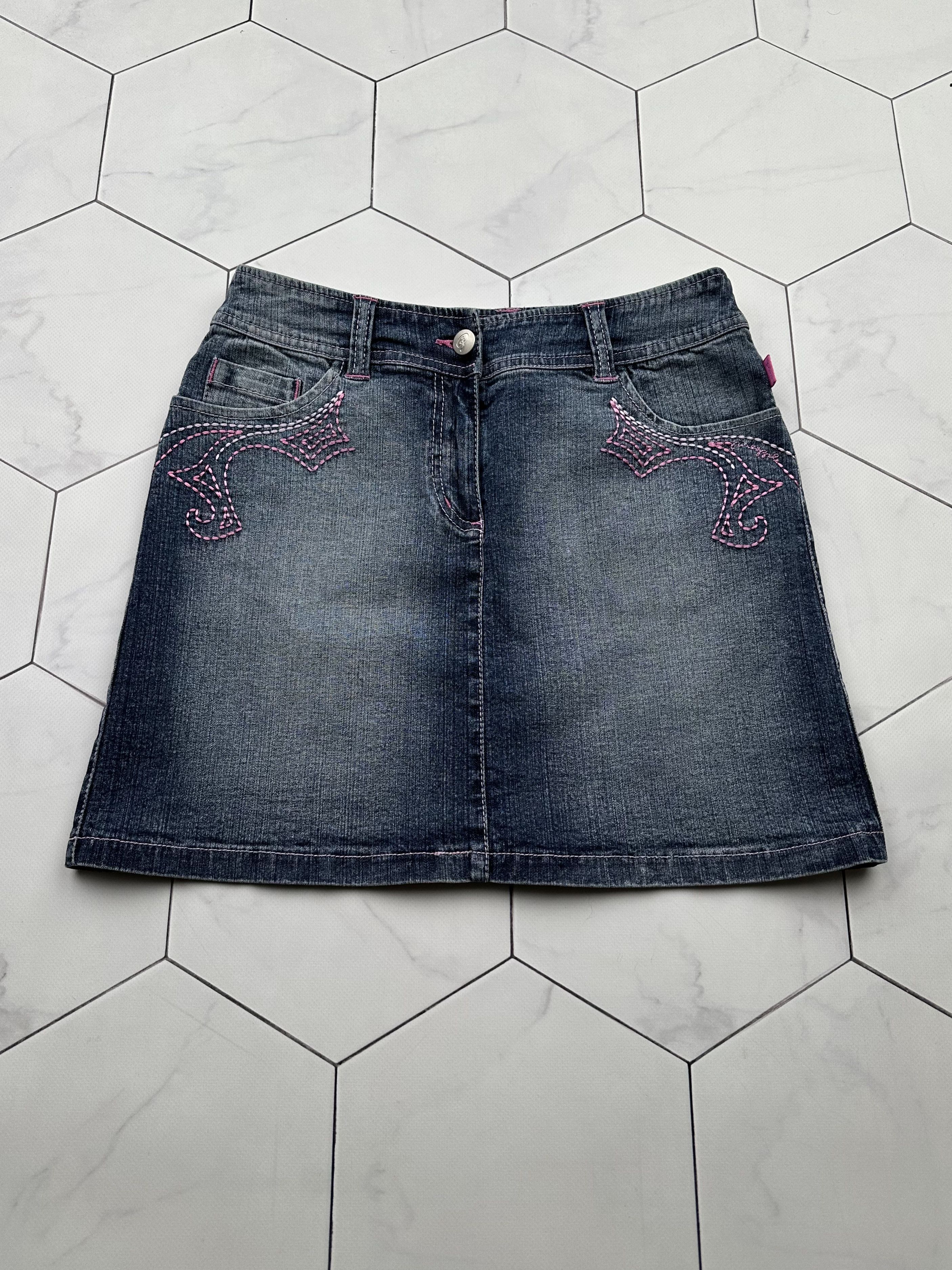 Japanese Brand Vintage Faded Mini Skirt (B513)E2D15 Size 27" / US 4 / IT 40 - 1 Thumbnail