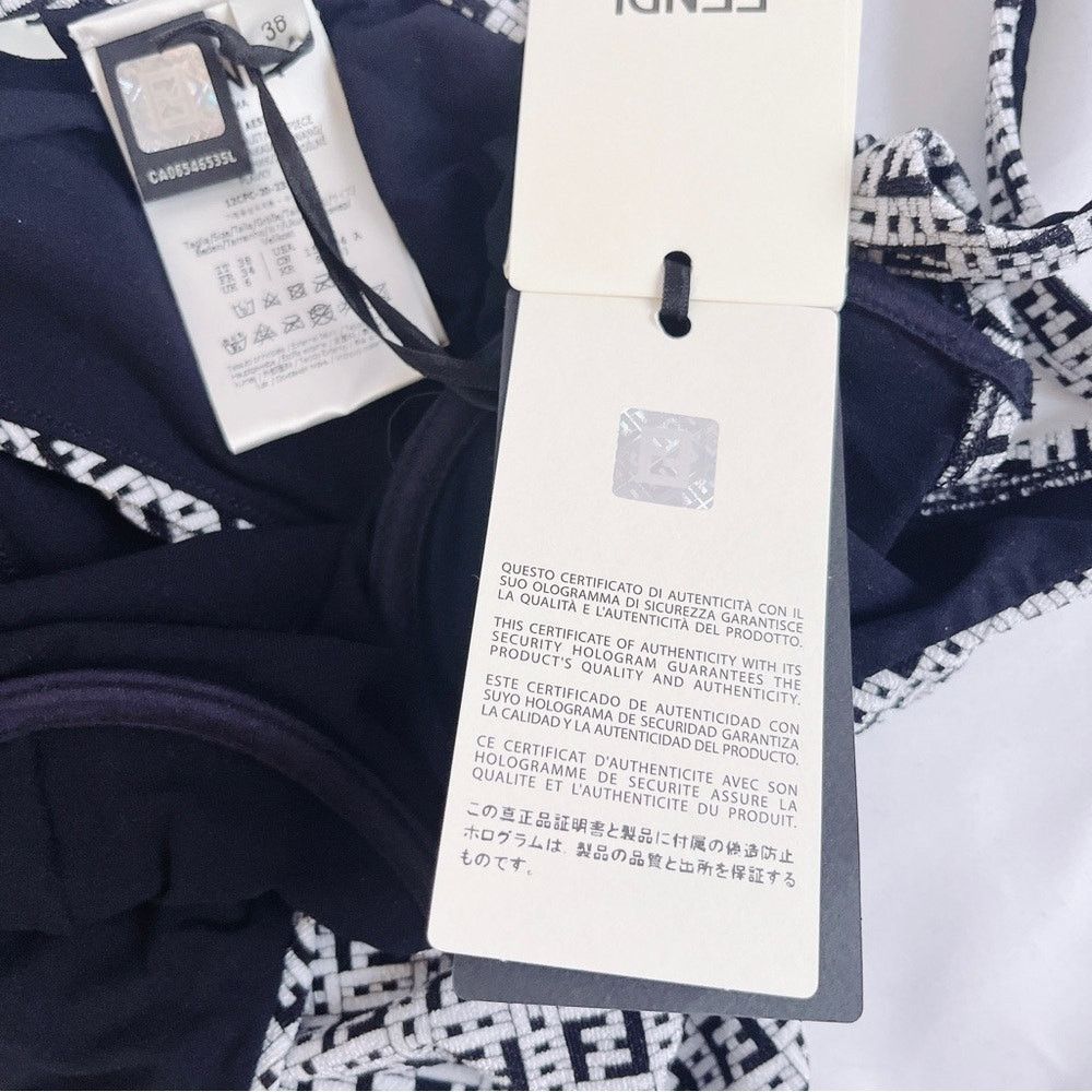Fendi FF logo motif underwire swimsuit 38 Size XS / US 0-2 / IT 36-38 - 6 Thumbnail